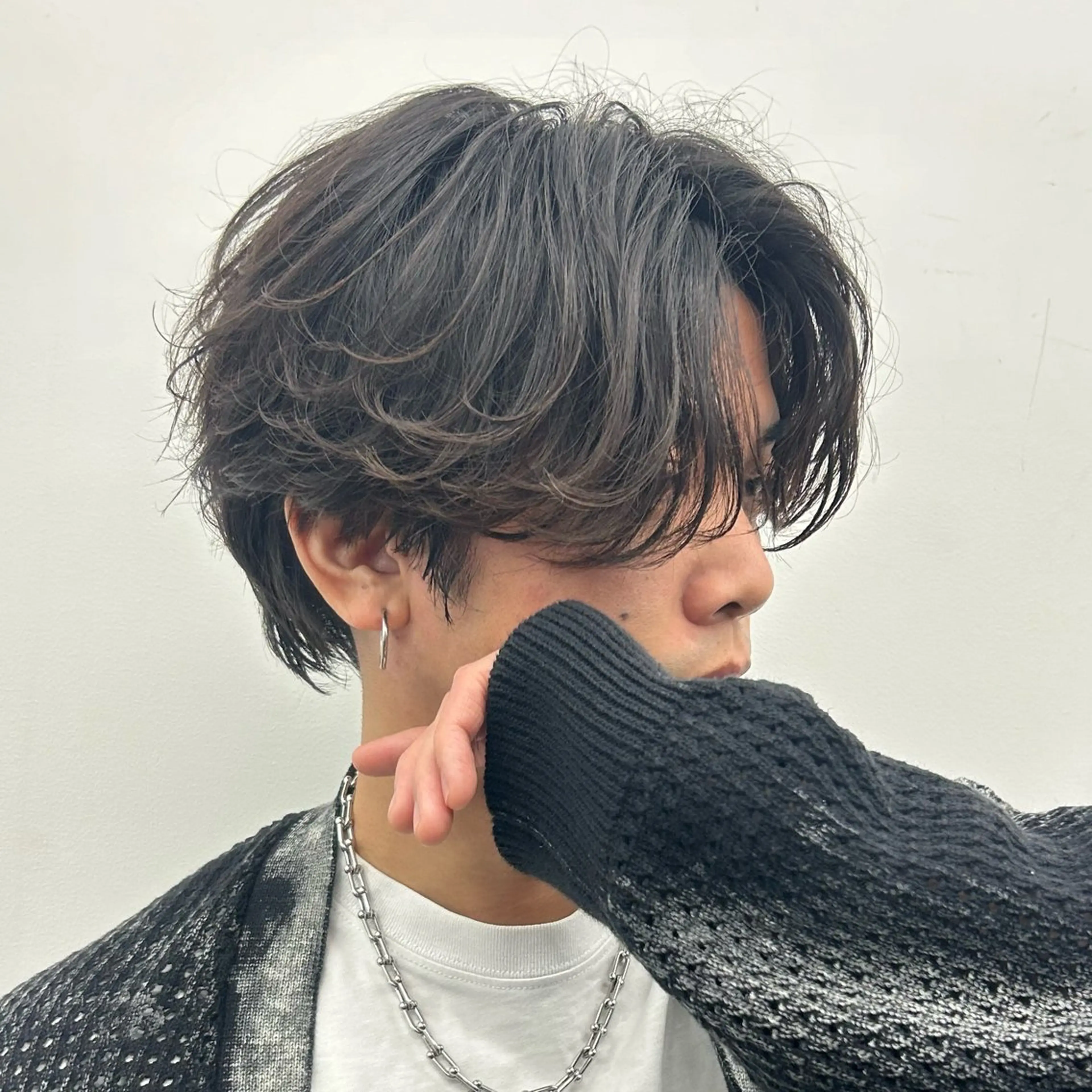 ミディアム ミディアムパーマ カット パーマ トリートメント パーマ職人⭐ KAZUのヘアスタイル