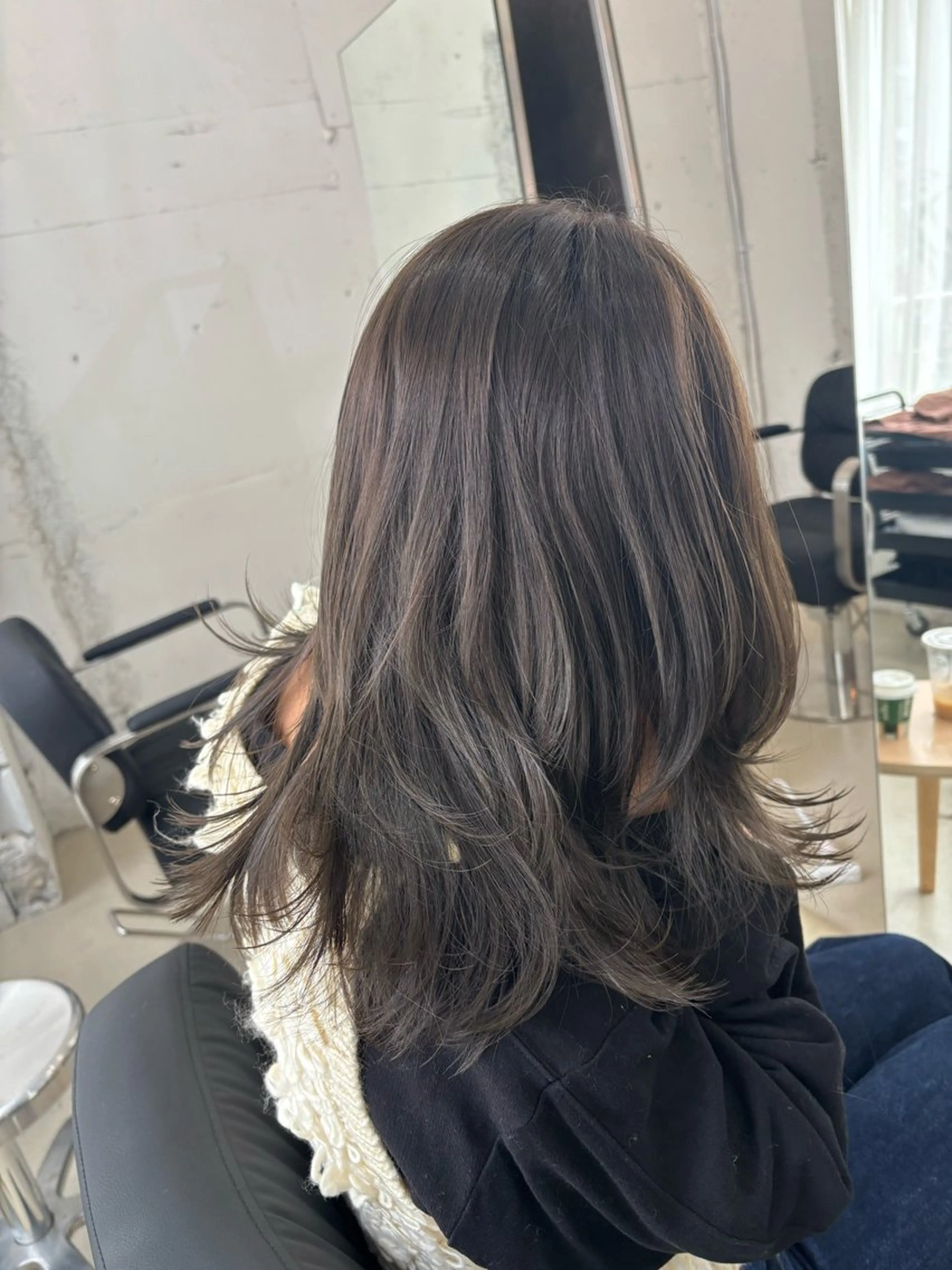 セミロング カラー カット ヘアカラー 透明感カラー /Kanon️🫧のヘアスタイル