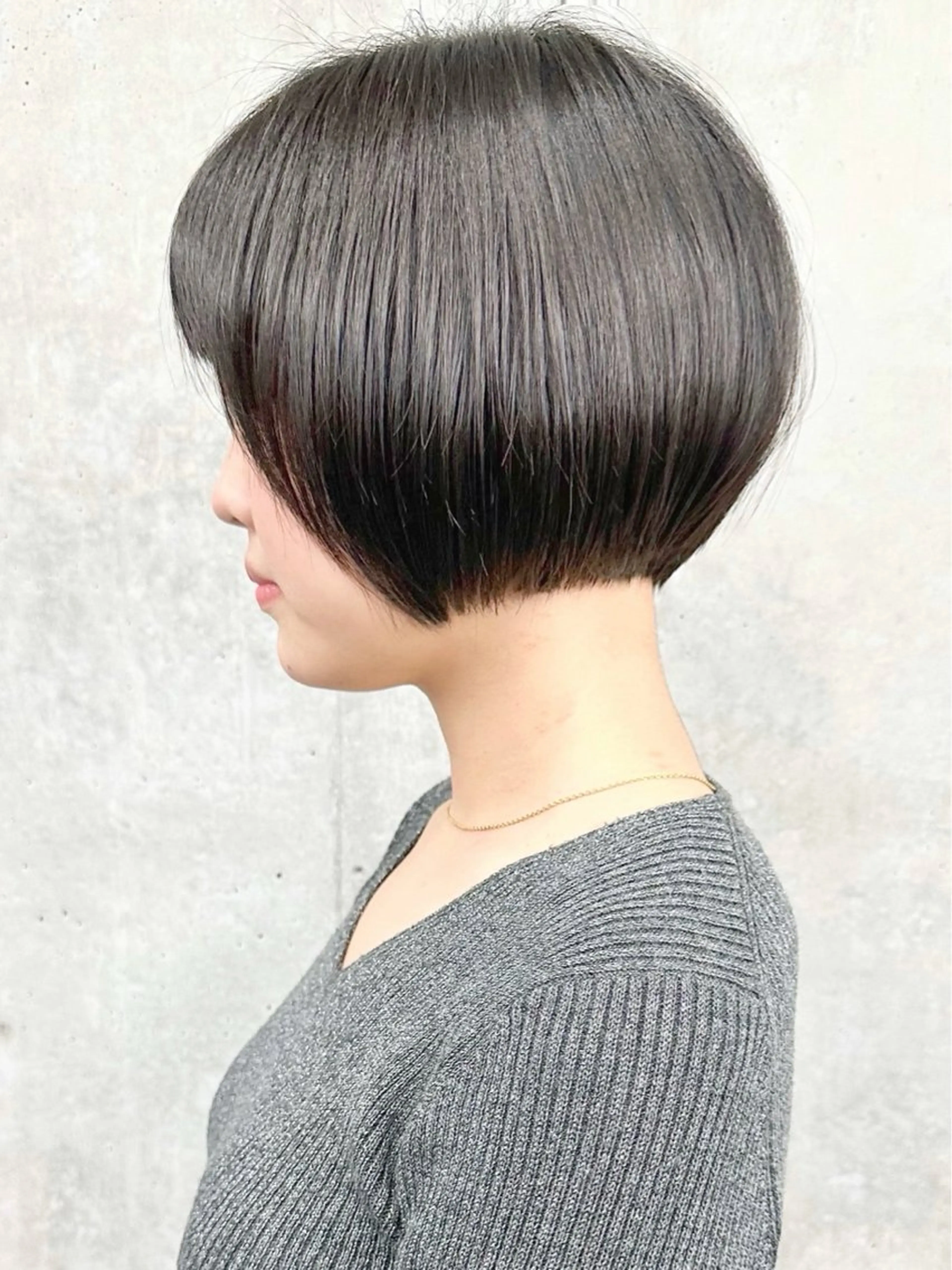 ミディアム 小顔ボブ/お悩み解決 /ボブパーマ/とういのヘアスタイル