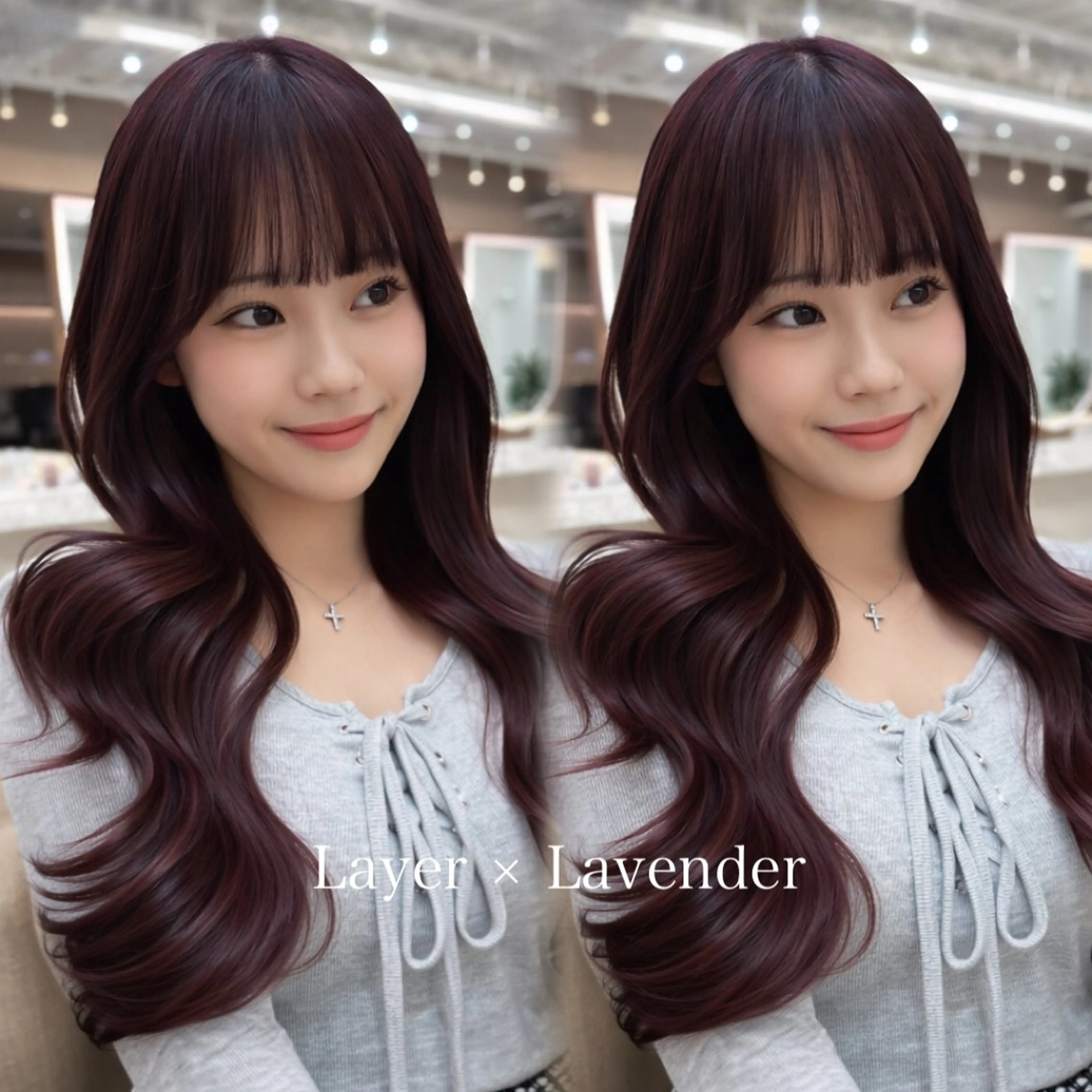 ロング カラー カット ヘアカラー トリートメント 似合わせレイヤー 美玖のヘアスタイル