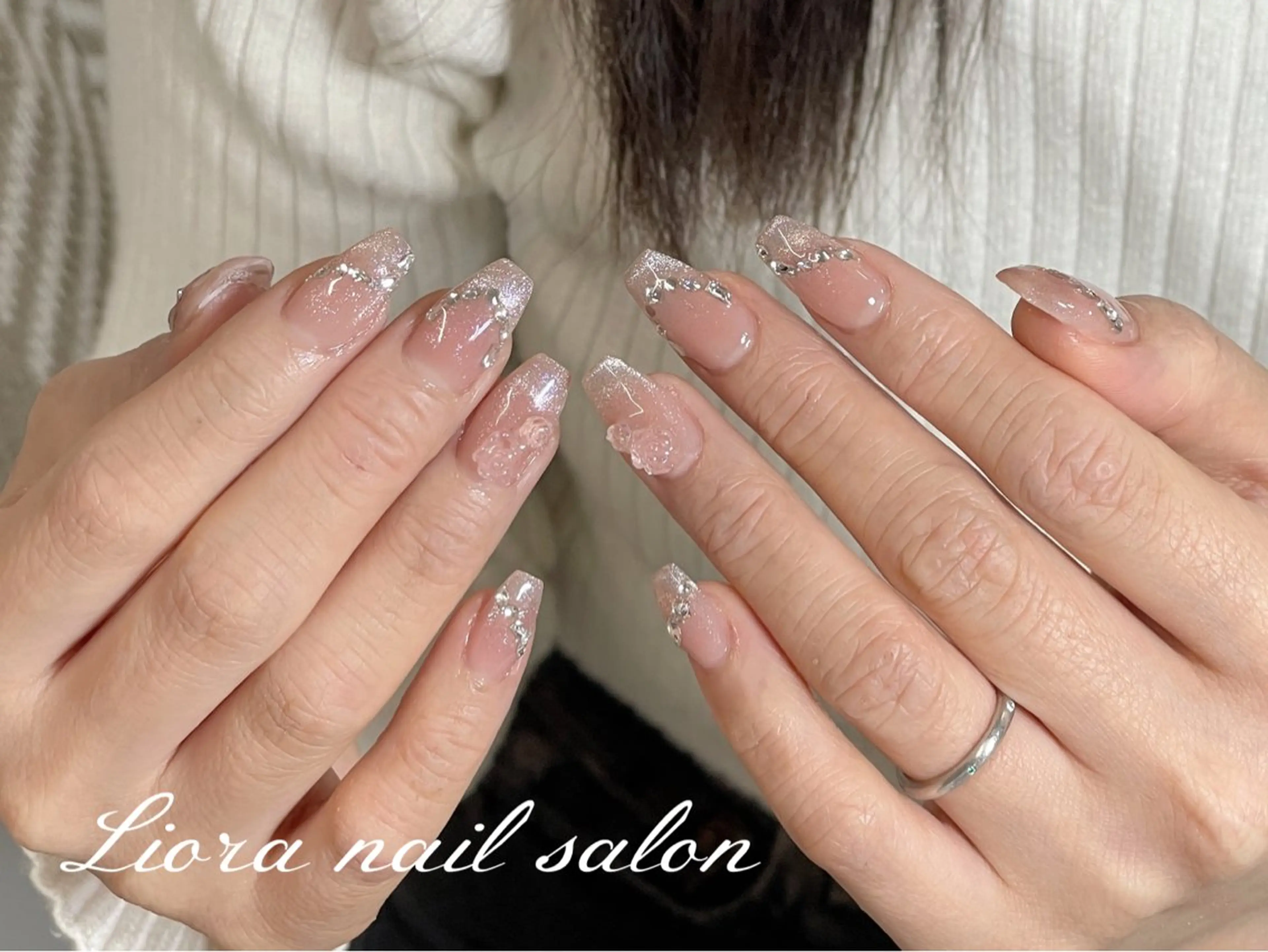 ネイル チークネイル フットネイル フレンチネイル ジェルネイル ガーリー ハンドネイル Liora nail スカルプ専門店のネイルデザイン