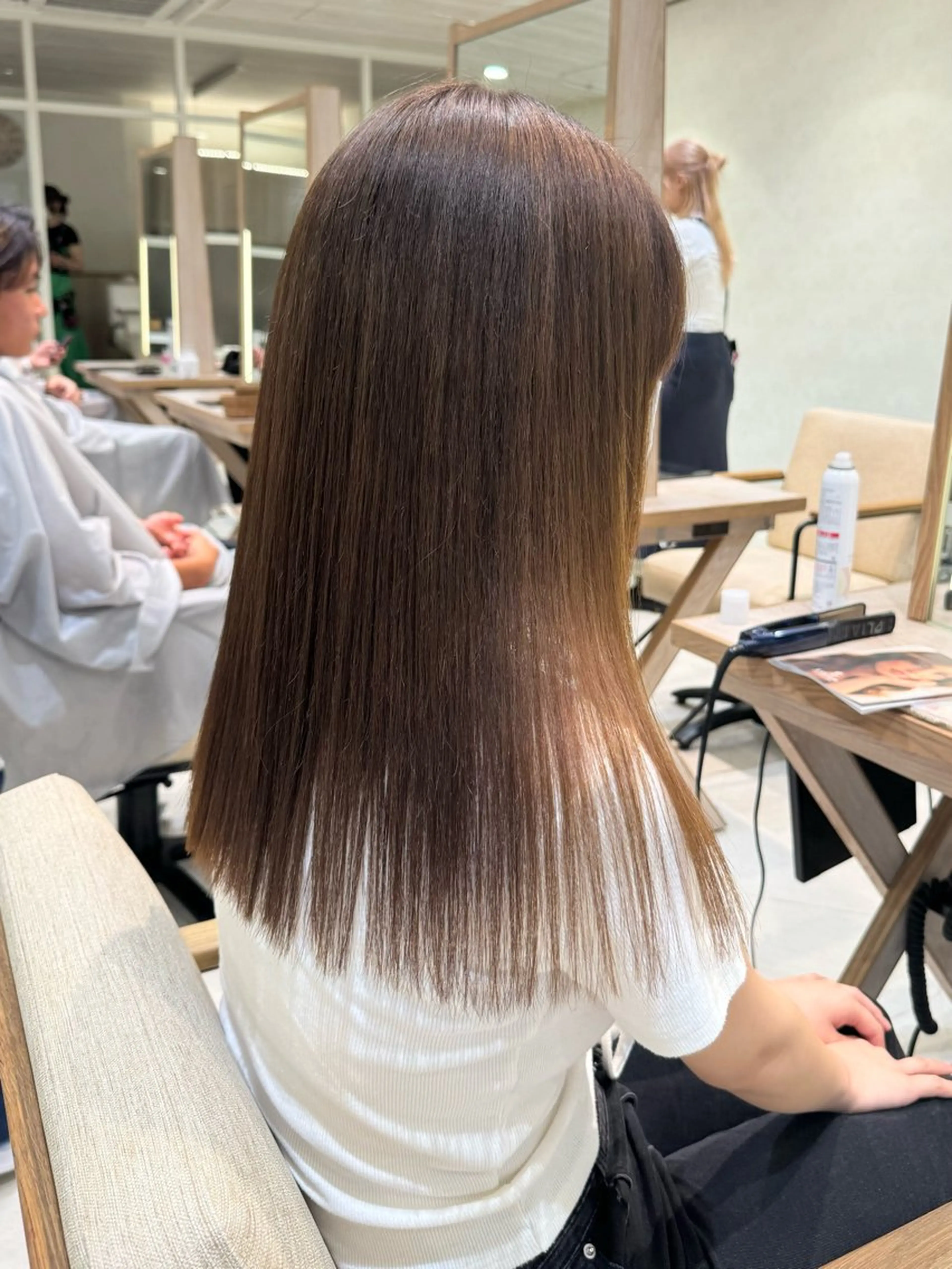 ロング カラー カット ヘアカラー トリートメント 艶カラー/暖色カラー /透明感/ryutoのヘアスタイル