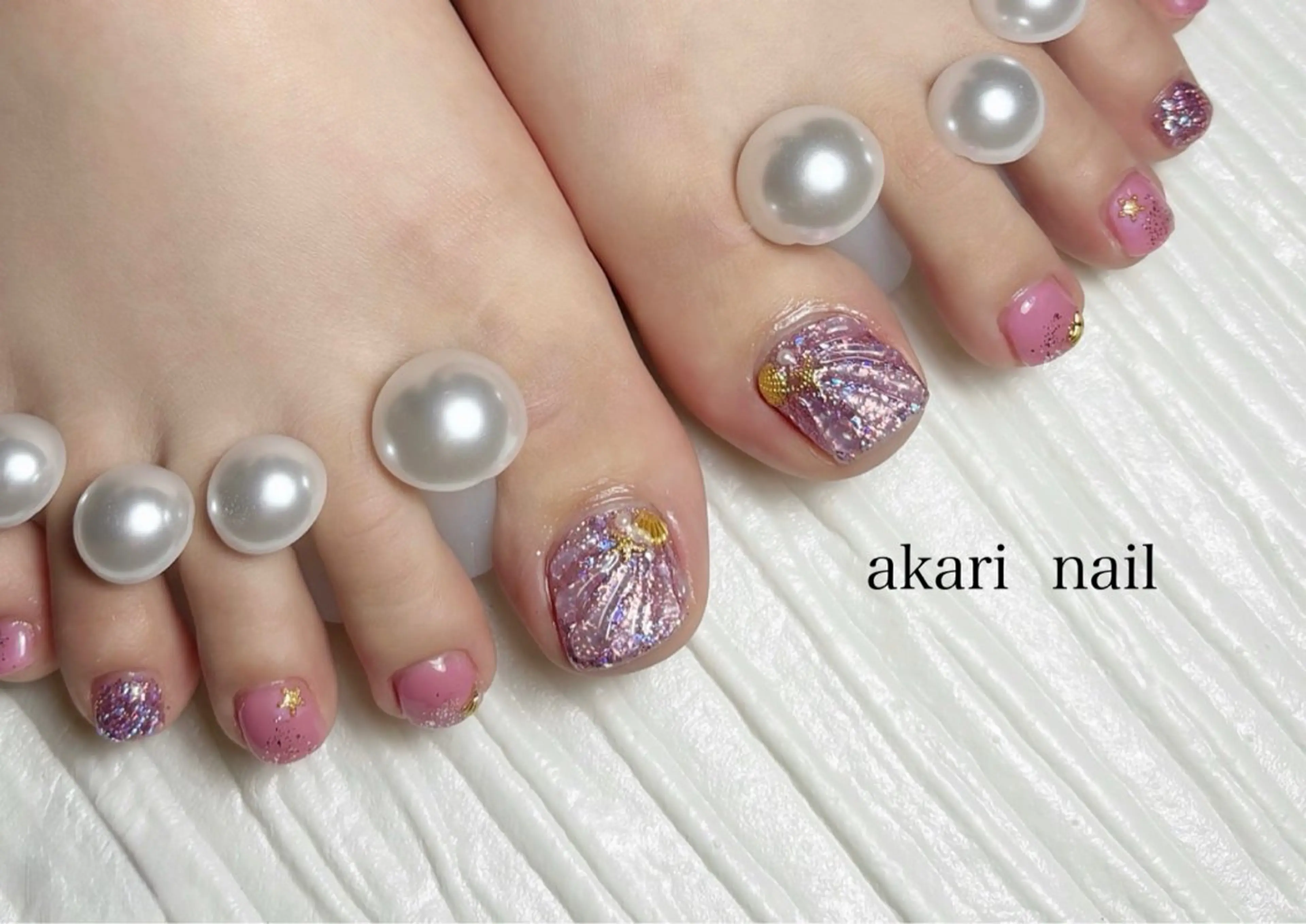 ネイル フットネイル AKARI nail💅のネイルデザイン