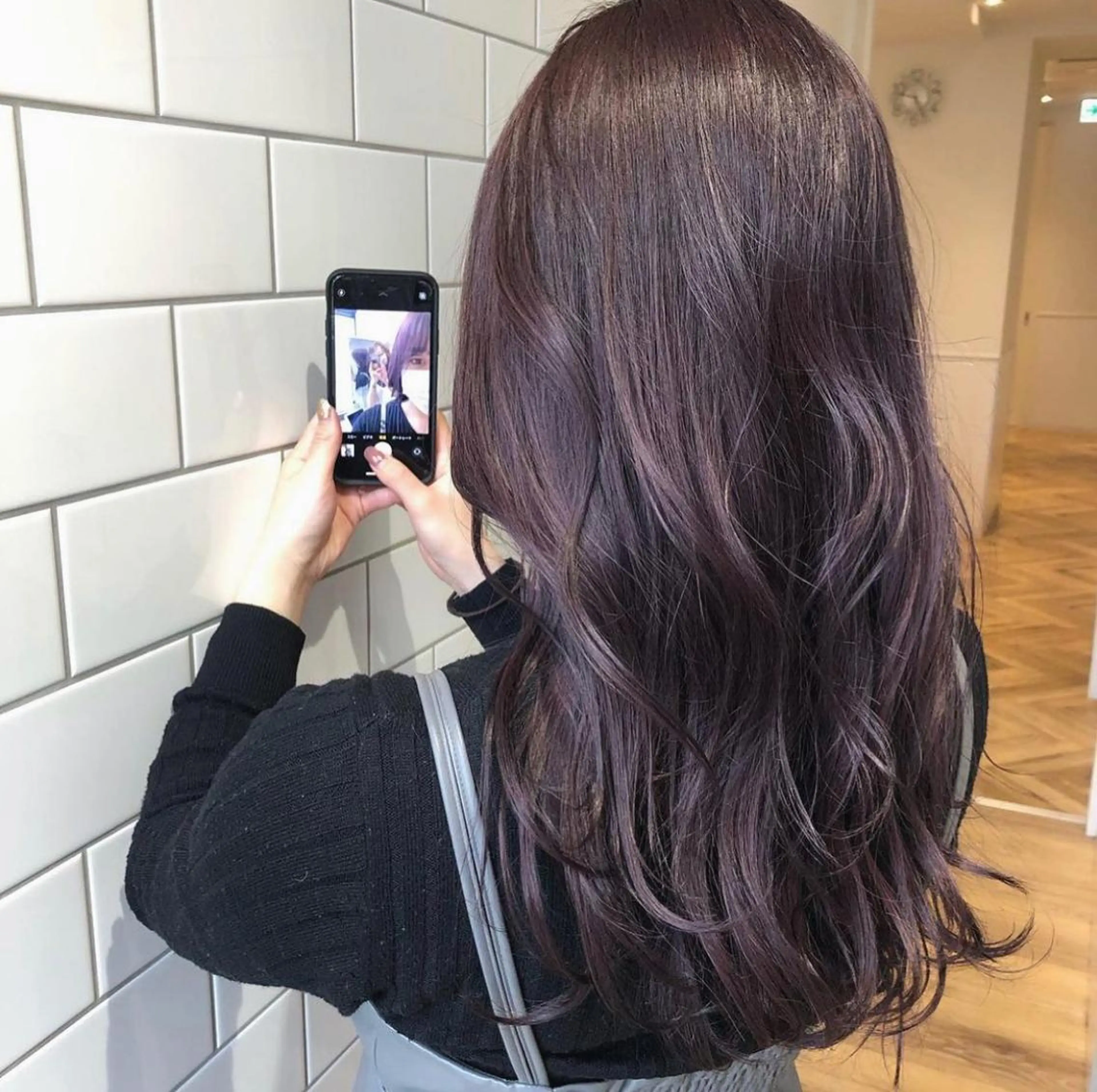 ミディアム カラー パーマ ヘアアレンジ メンズ キッズ ネイル マツエク・マツパ アッシュ ラベンダーカラー ラベンダーアッシュ 🫧垢抜けヘア🫧 SHIORIのヘアスタイル