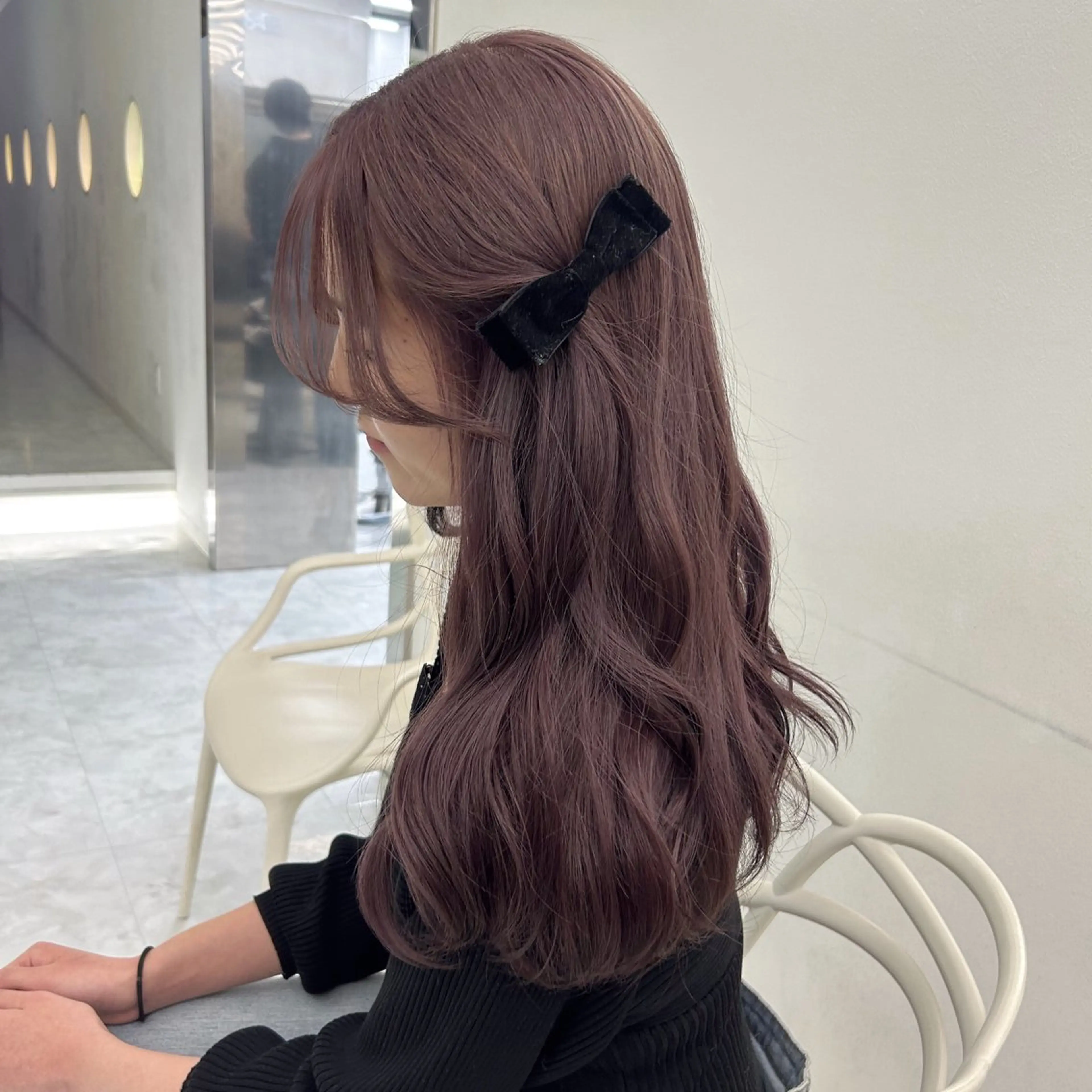 ロング ヘアカラー トリートメント 淡色ラベンダー♡ ニーナ🎀🦙のヘアスタイル