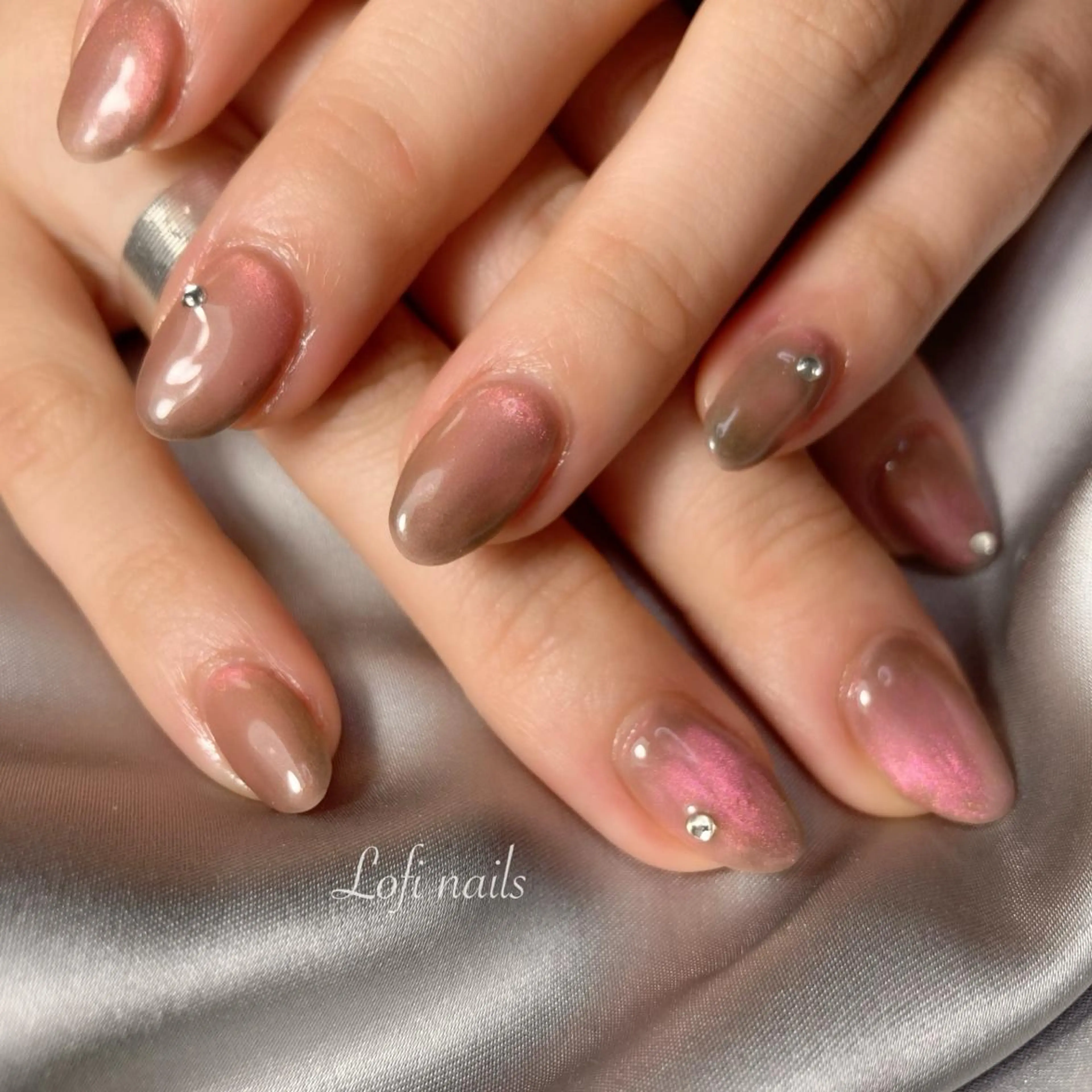 ネイル マグネットネイル Lofi nails ゆきこのネイルデザイン