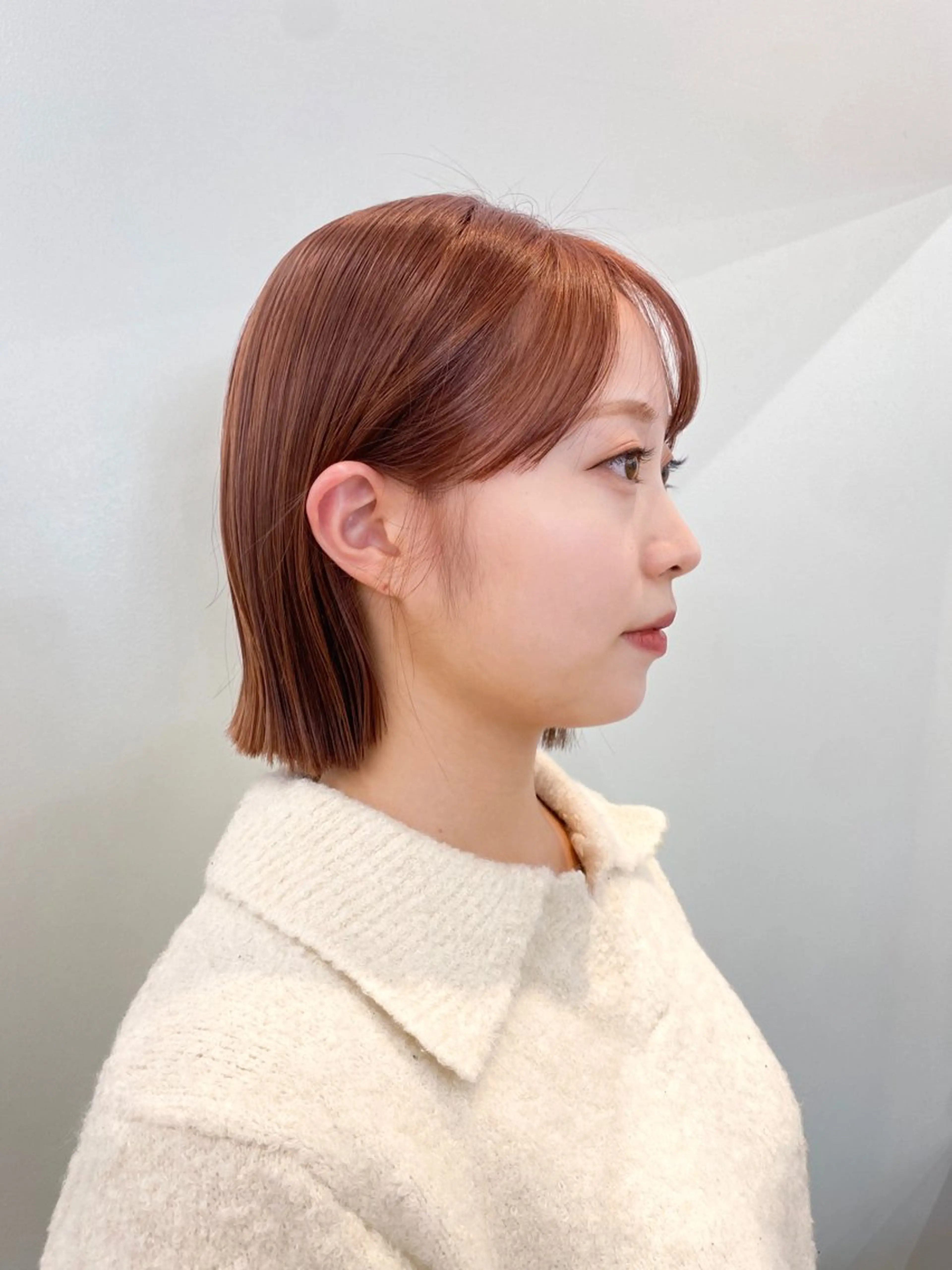 ショート カラー ベージュカラー ブリーチ ピンクカラー ピンクベージュ ボブ ヘアカラー トリートメント shiori/暖色/ レイヤー/似合わせのヘアスタイル