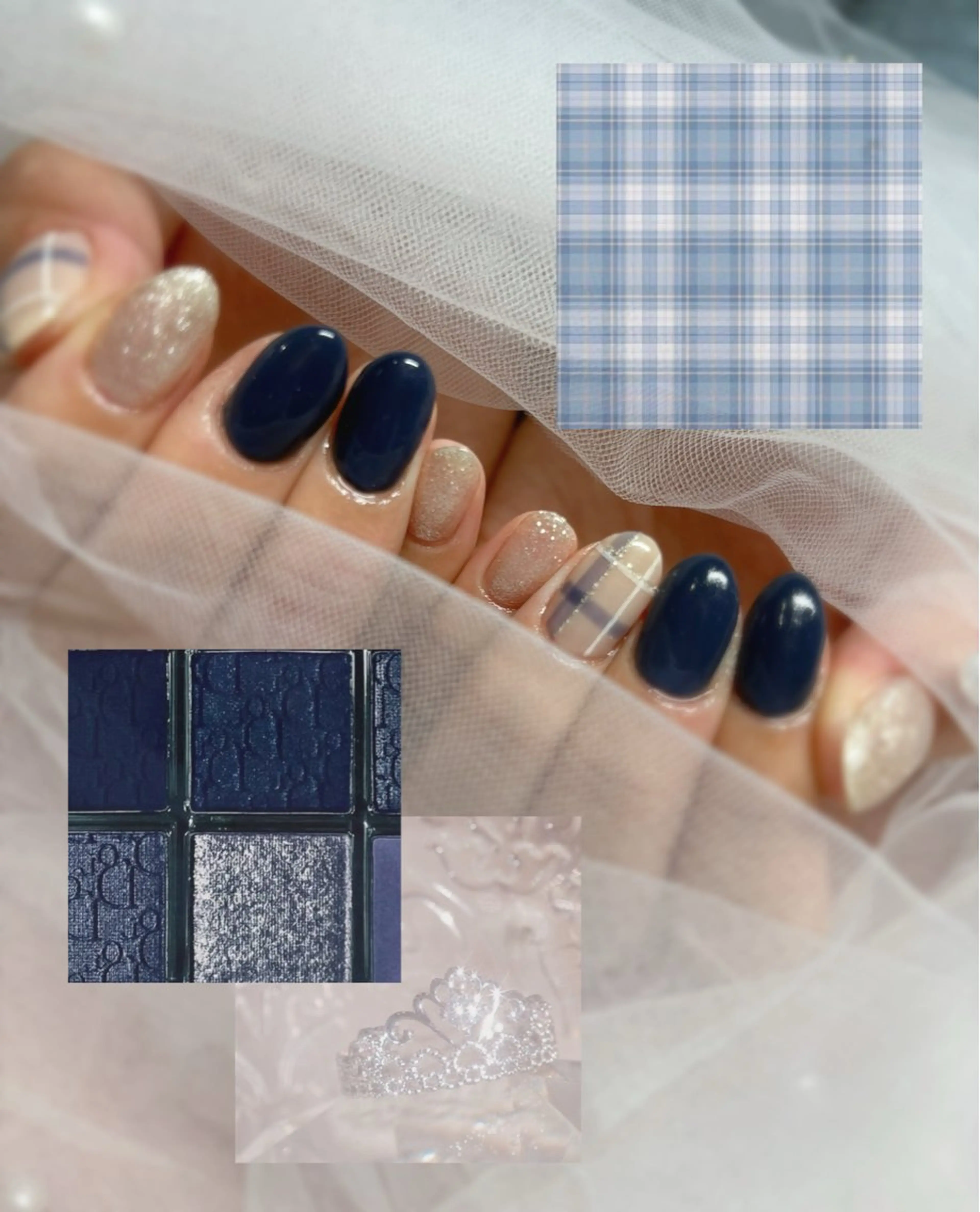 ネイル ブルー ピンク 黄色 ハンドネイル Nail Salon RiLion所属・kaho  🧸🎀 RiLionのネイルデザイン