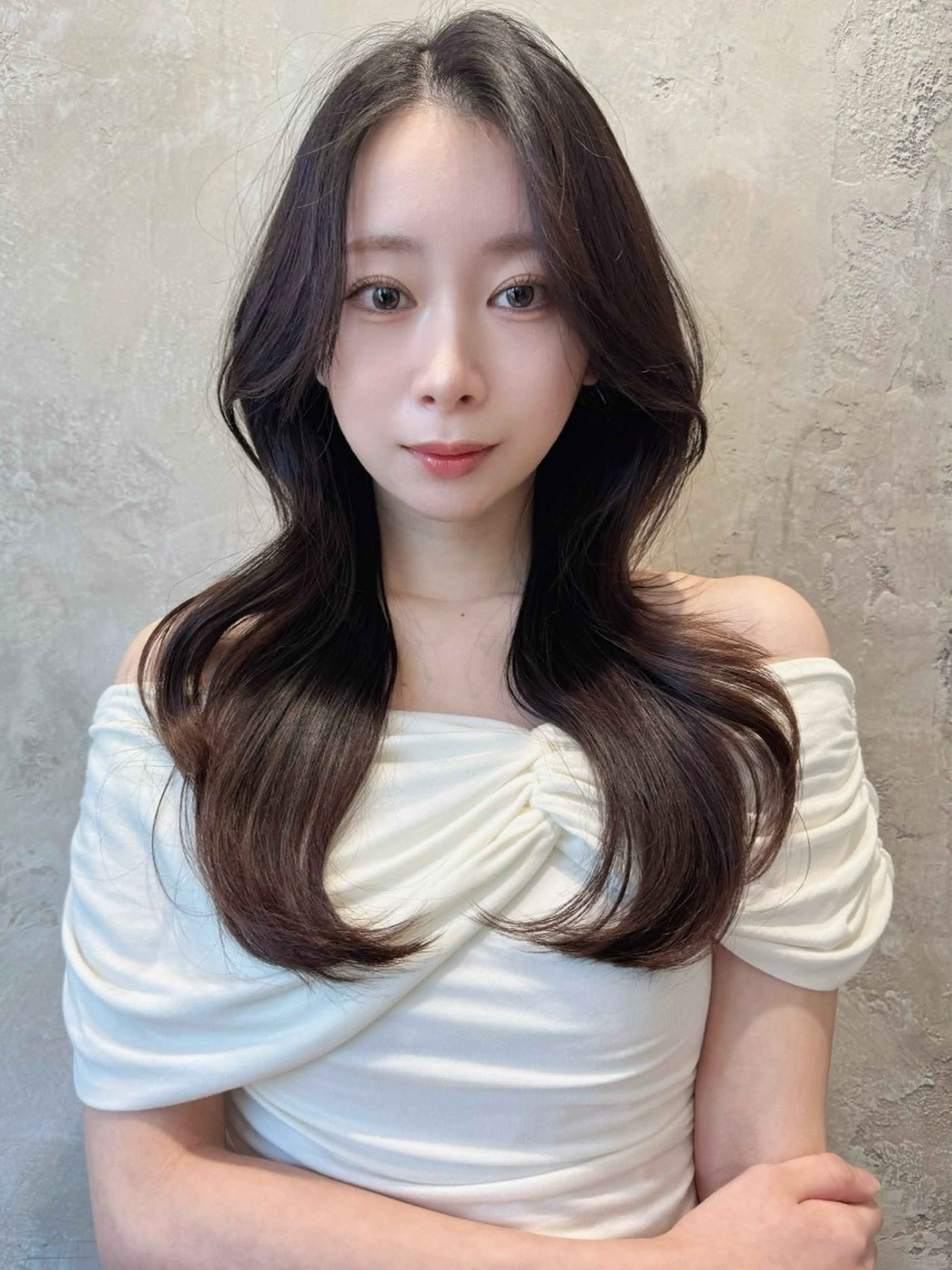 セミロング カラー カット ヘアカラー トリートメント 新宿/レイヤー 顔周りカット溝手優太のヘアスタイル