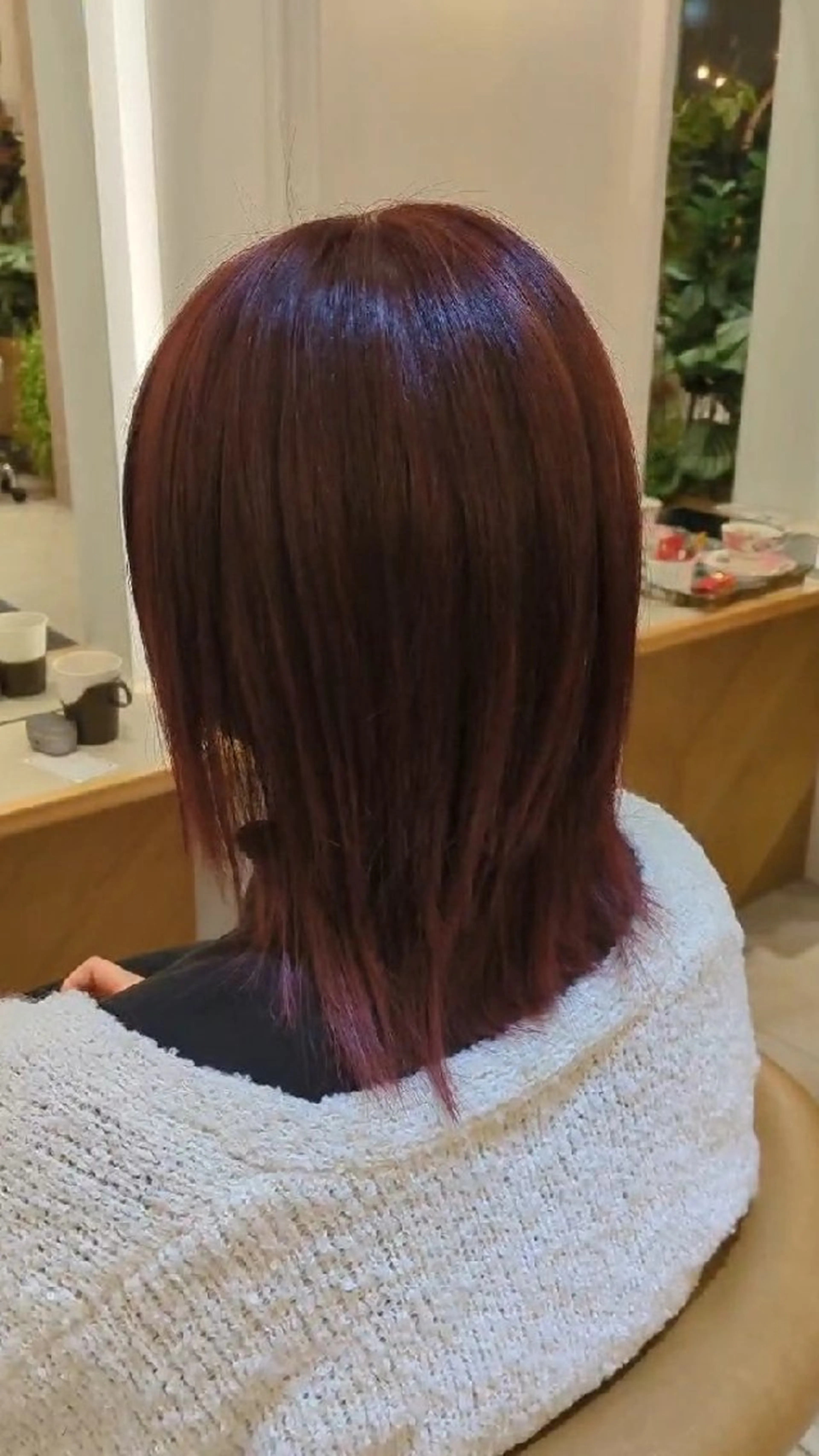 ミディアム GRITTERs 泉中央店所属・艶髪/小顔レイヤー/ カットモデル泉中央✨のヘアスタイル