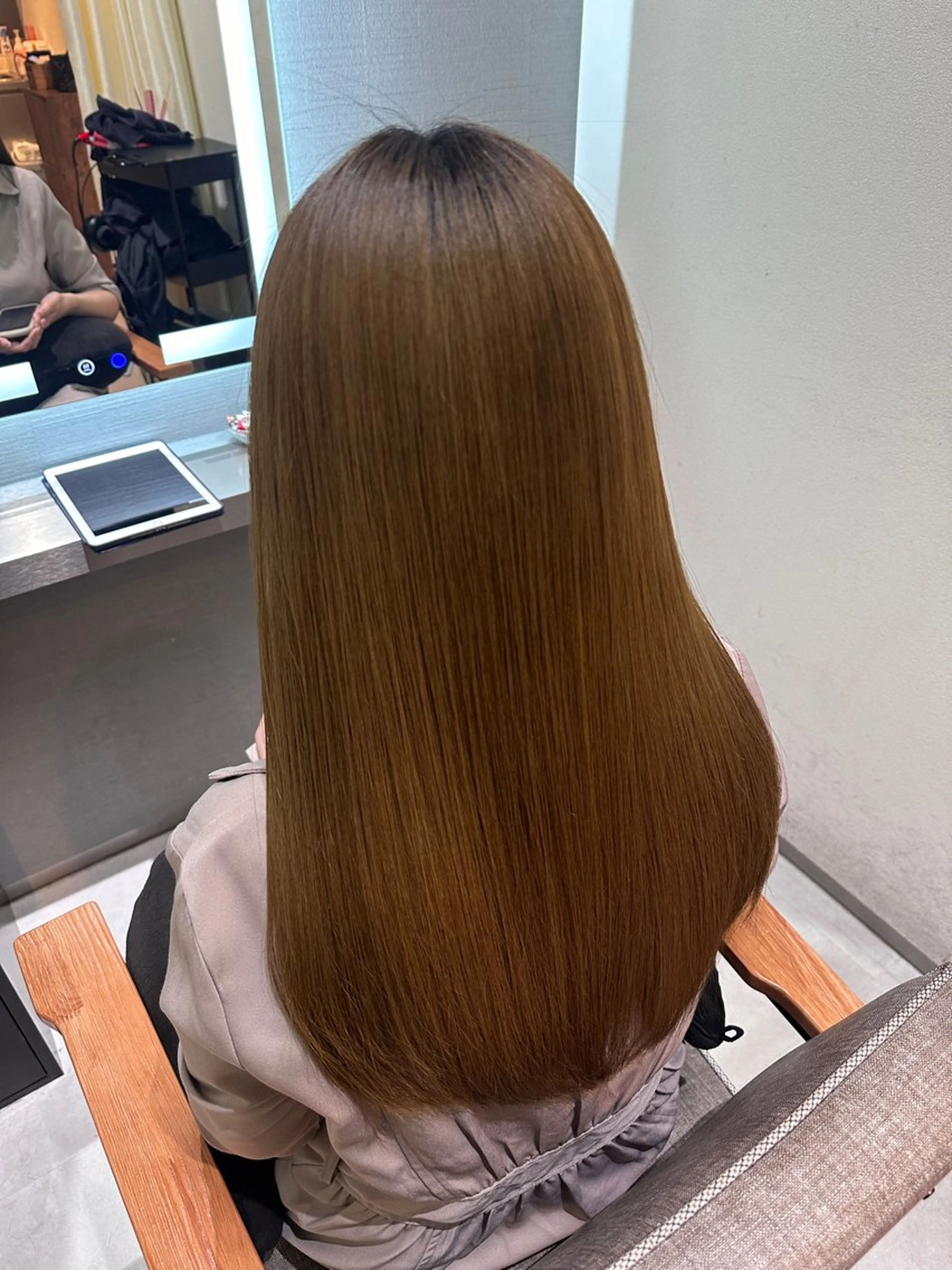 セミロング カラー ヘアアレンジ ベージュカラー トリートメント 酸熱トリートメント カット ヘアカラー トリートメント 🇰🇷韓国スタイル レイヤー/ayanaのヘアスタイル