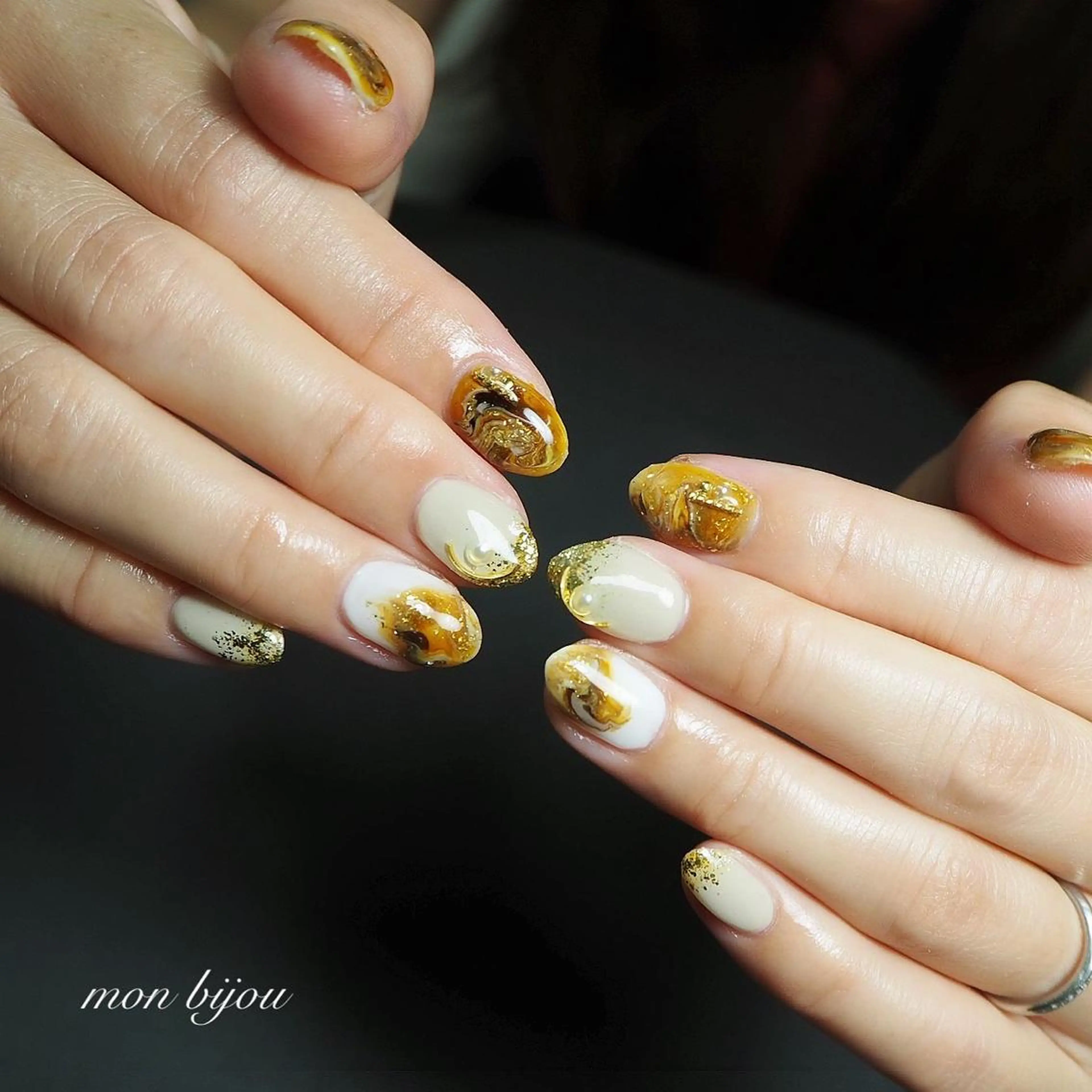 ネイル ハンドネイル ハンドケア mon bijou 坪井のネイルデザイン