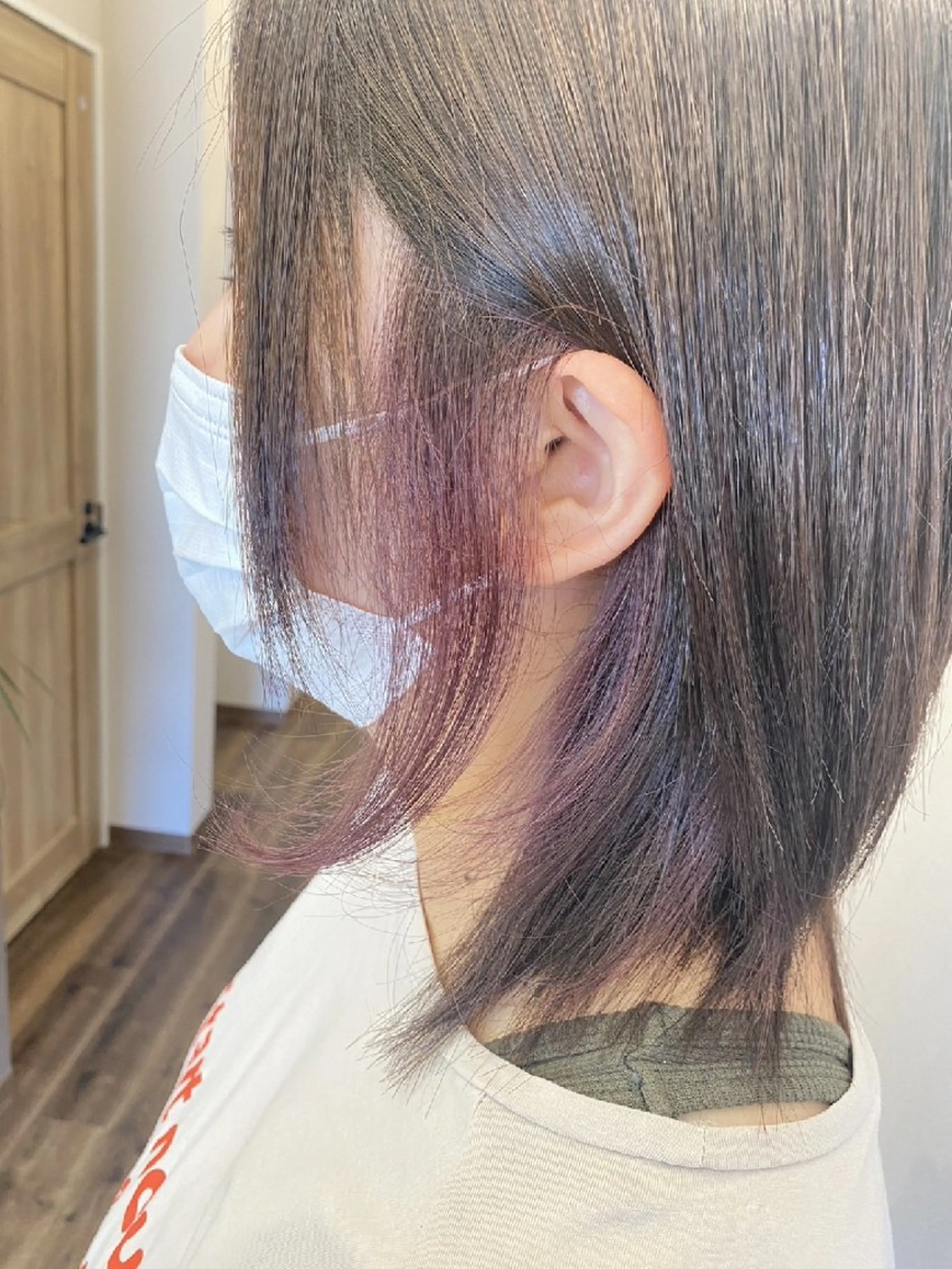 ミディアム カット ヘアカラー トリートメント おだ ももかのヘアスタイル