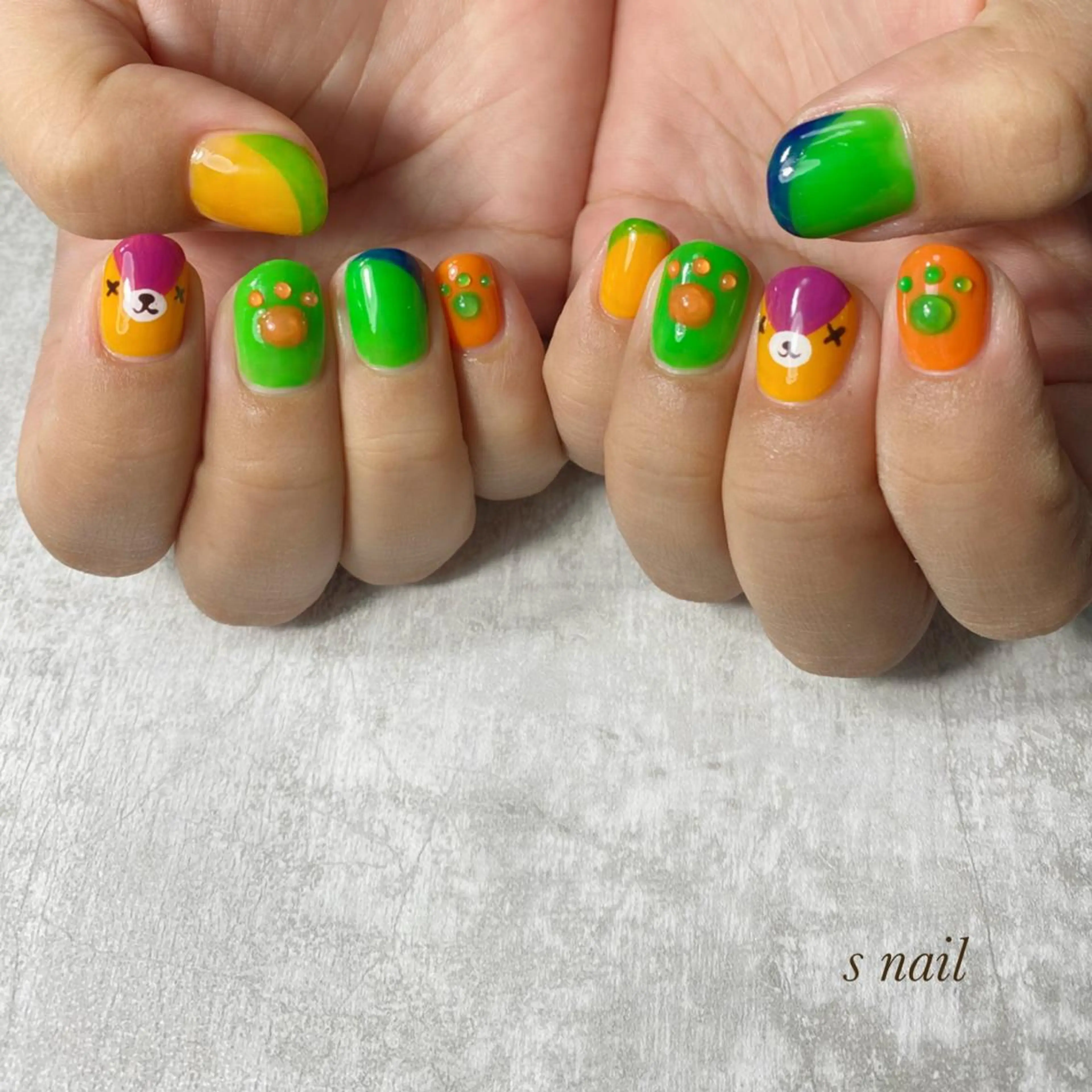 ネイル アートネイル s nail さとよしみゆきのネイルデザイン