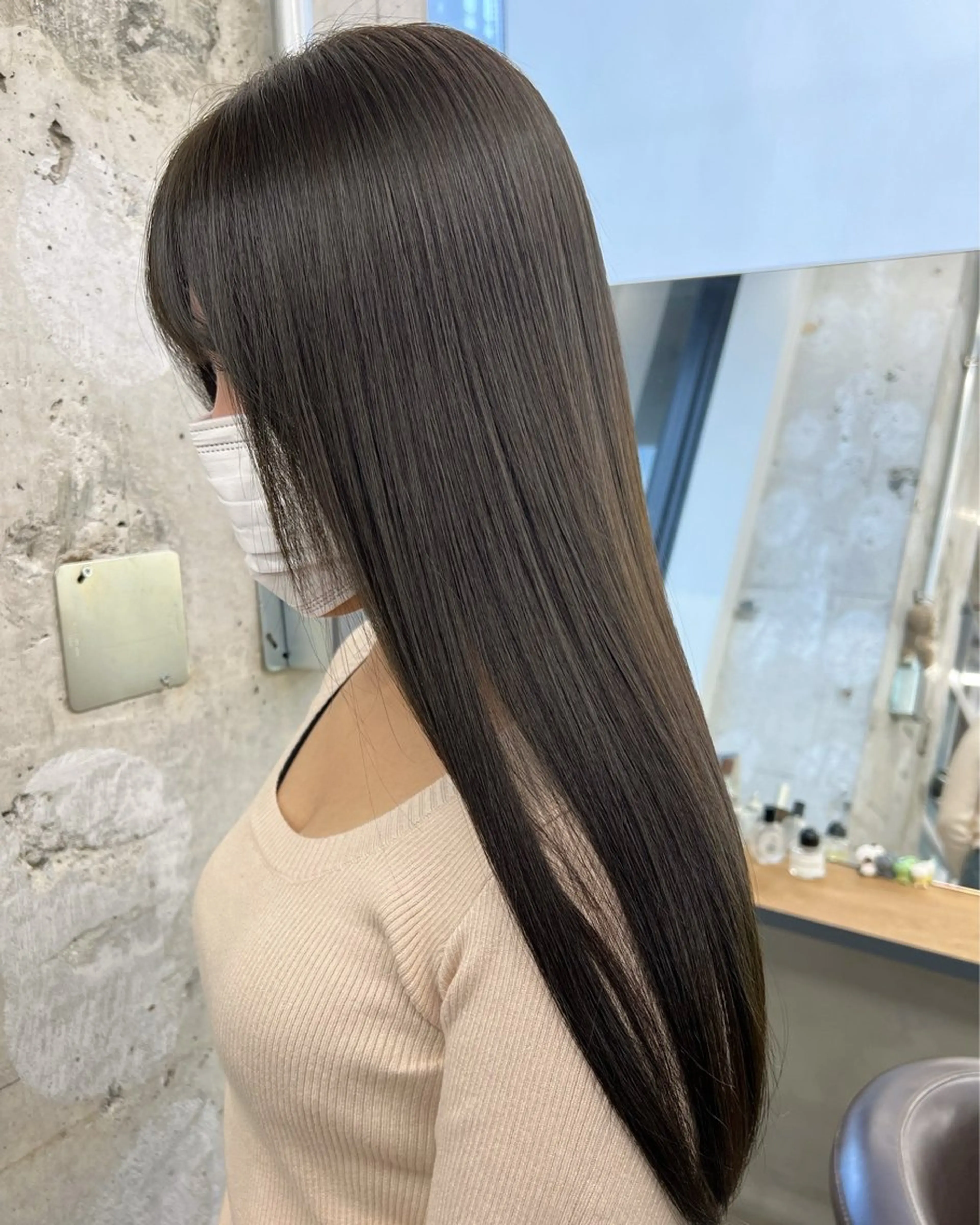 ロング カラー 髪質改善 縮毛矯正 カット ヘアカラー 縮毛矯正 トリートメント 【ネウィ天王寺 】seiyaのヘアスタイル