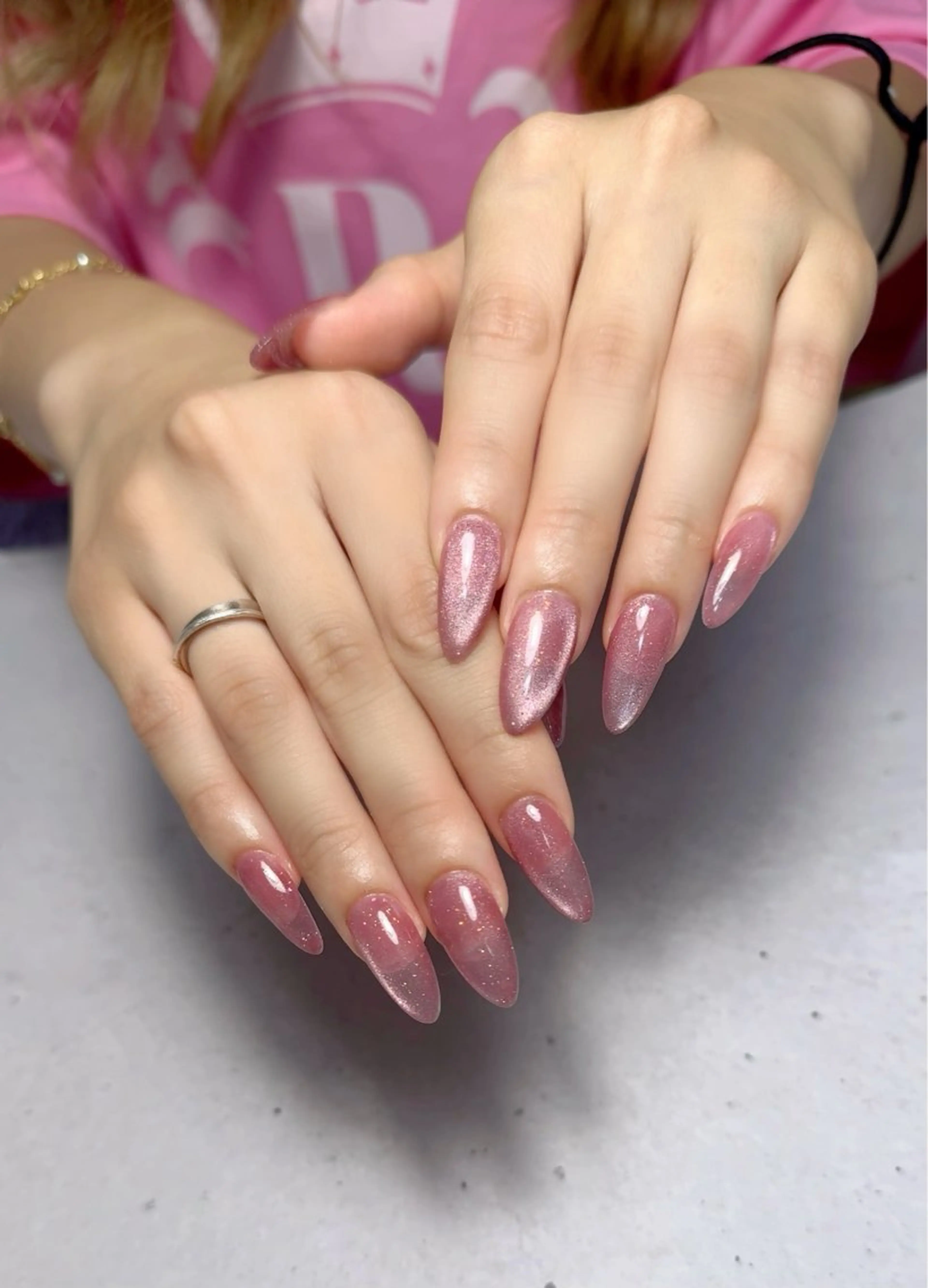 ネイル フラッシュネイル ジェルネイル ラメ(グリッター) マグネットネイル ハンドネイル Monica nails/福島のネイルデザイン