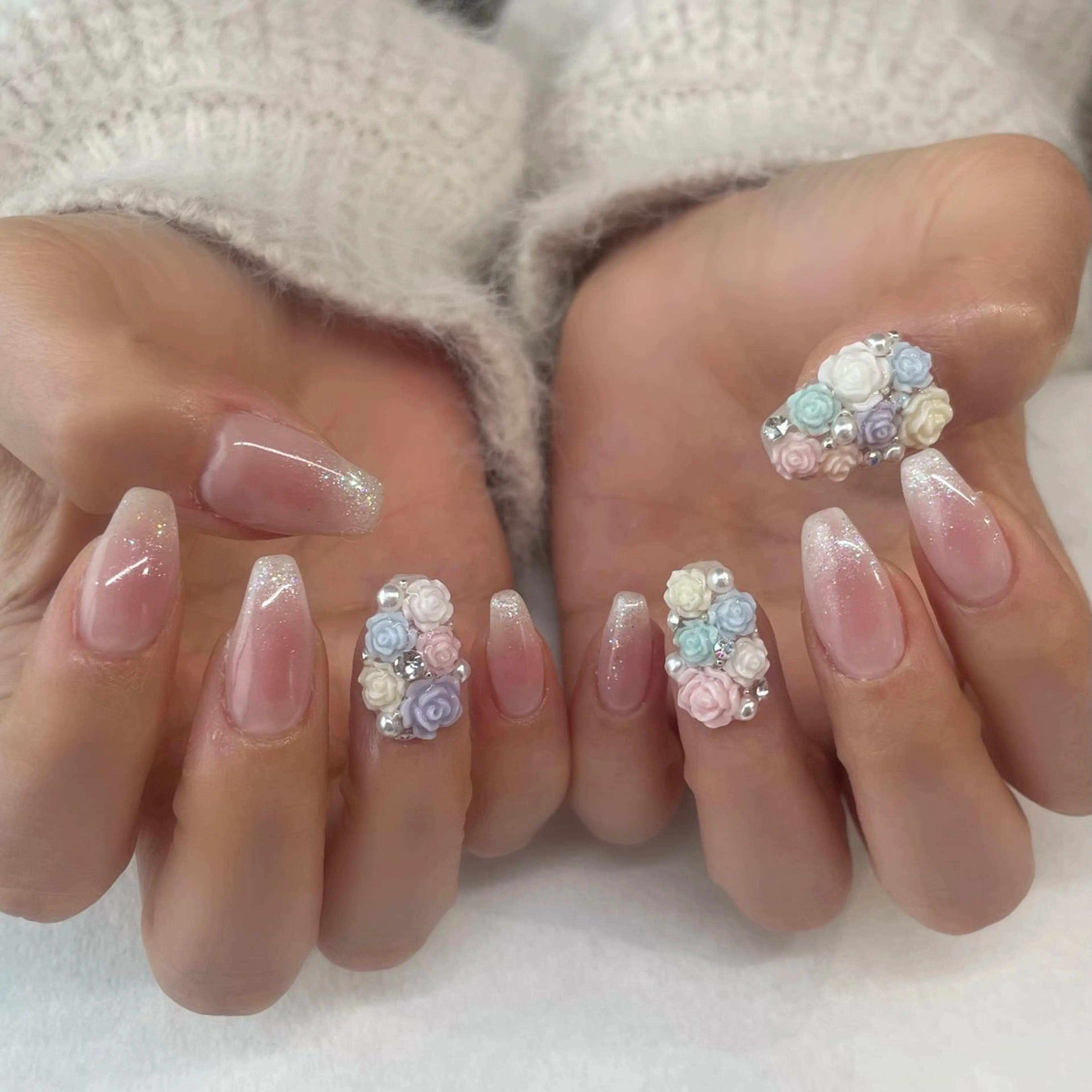 ネイル ハンドネイル 💎🐰 saki. m 🐰💎のネイルデザイン