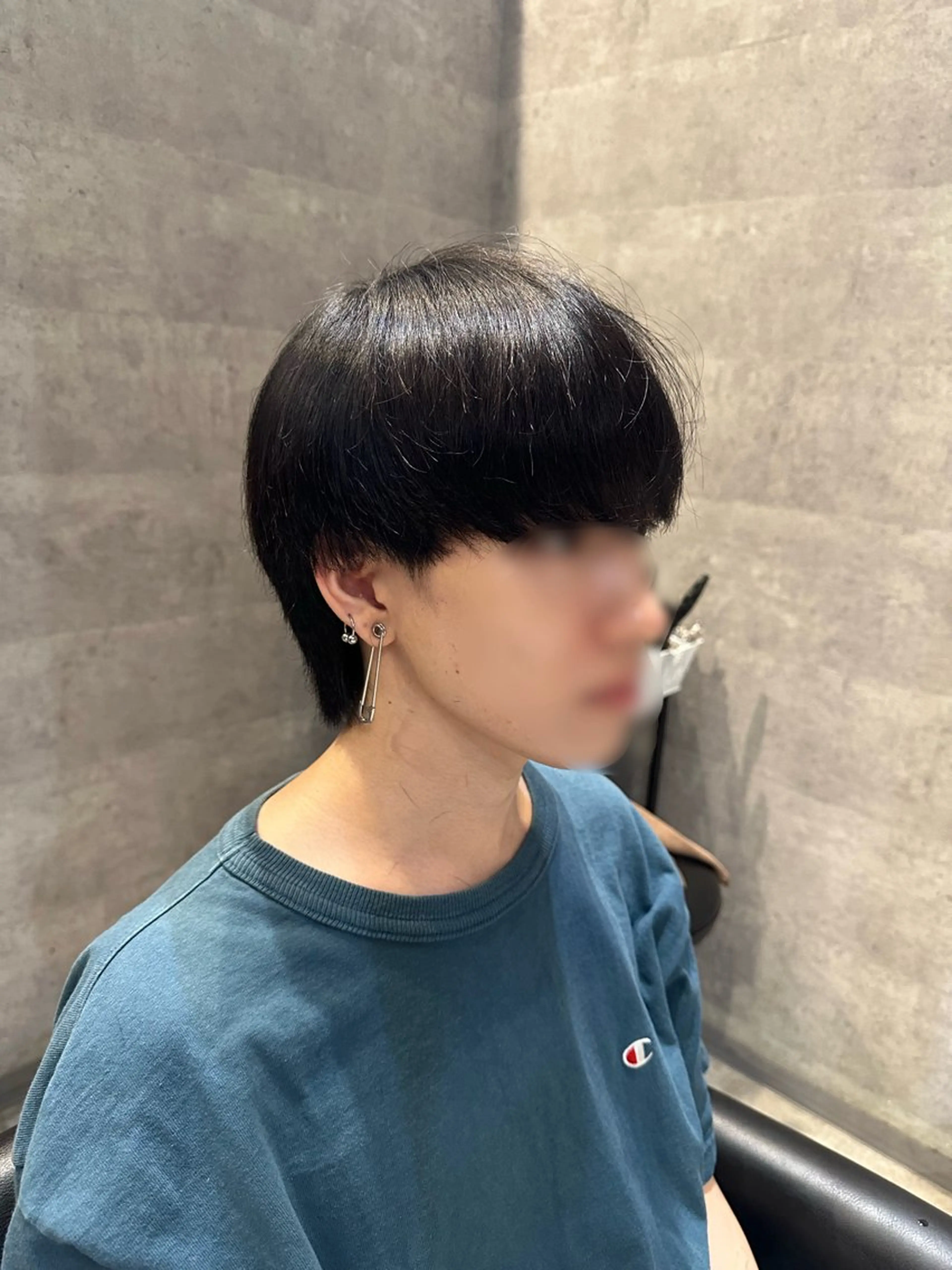 ショート メンズ マッシュウルフ マッシュ メンズウルフカット ウルフカット カット _WHITE鳳店所属・_WHITE /藤田唯生のヘアスタイル