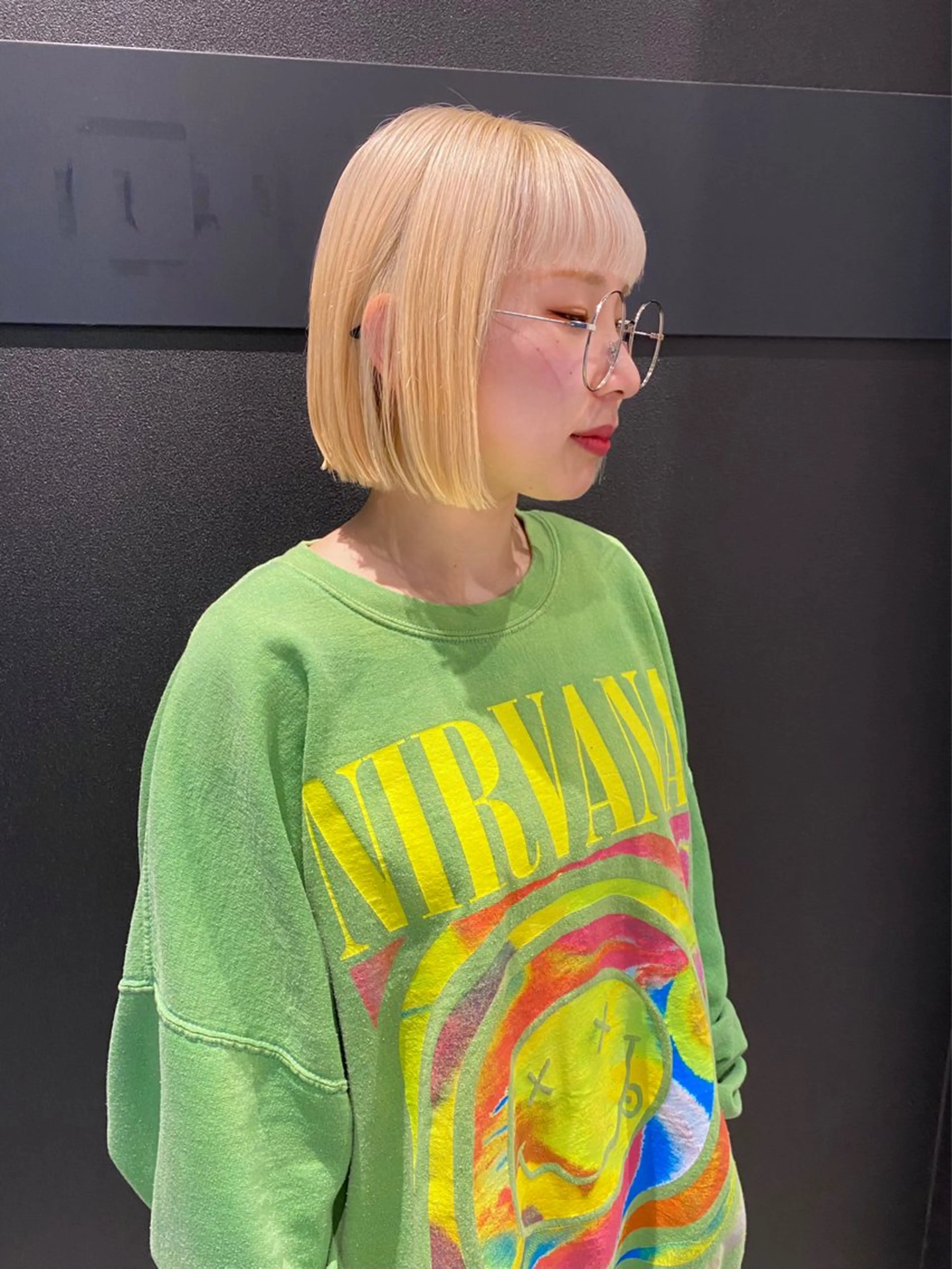 ショート カラー ハイトーンカラー 似合わせカット カット ヘアカラー トリートメント mai / linoah˚✧のヘアスタイル