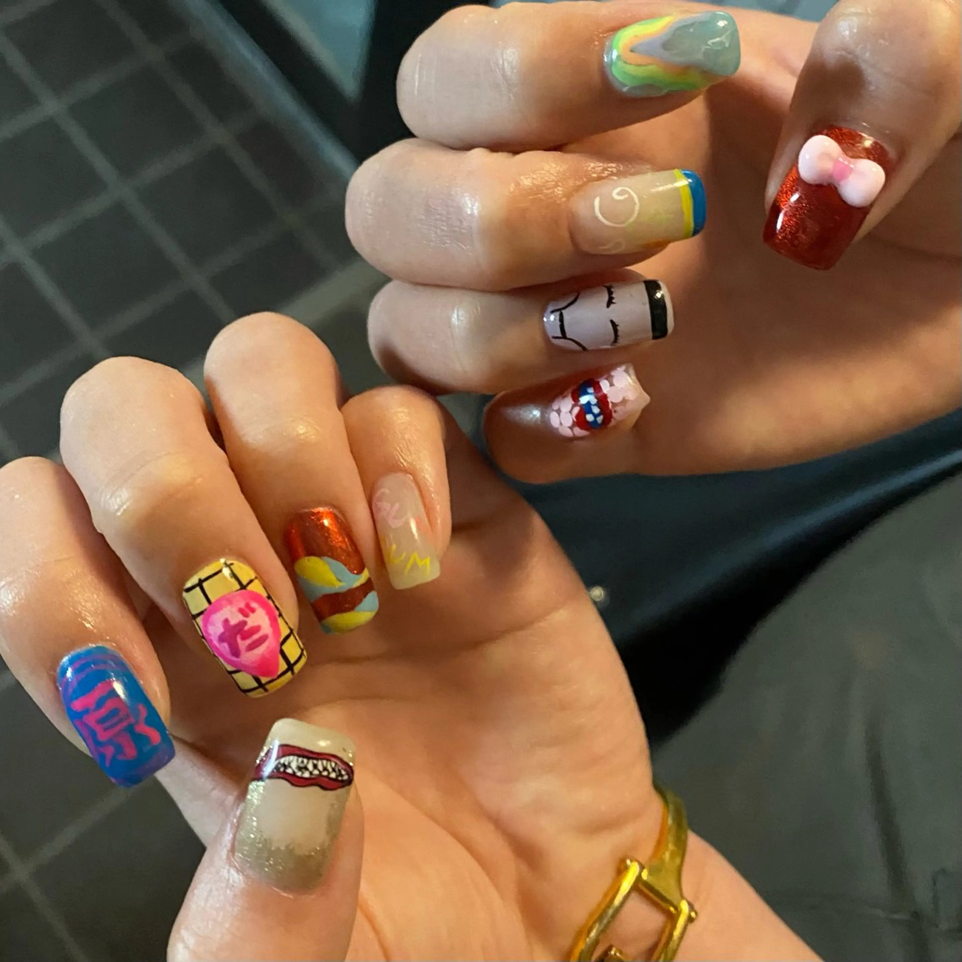 ネイル ハンドネイル nano/きもかわ nail🐬🫧のネイルデザイン