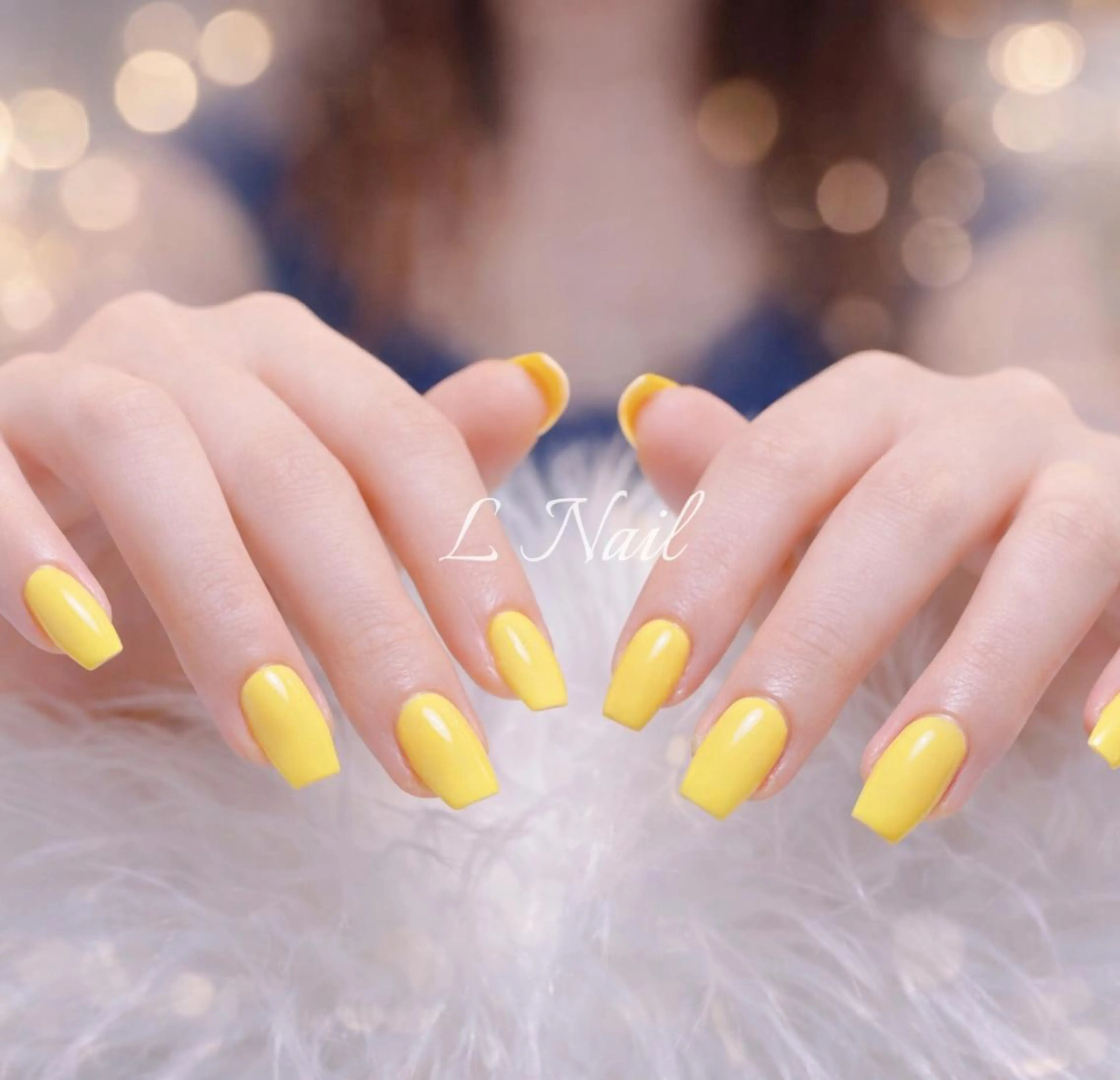 ネイル ドット ジェルネイル ガーリー レース リボン ハンドネイル ハンドケア L Nailのネイルデザイン