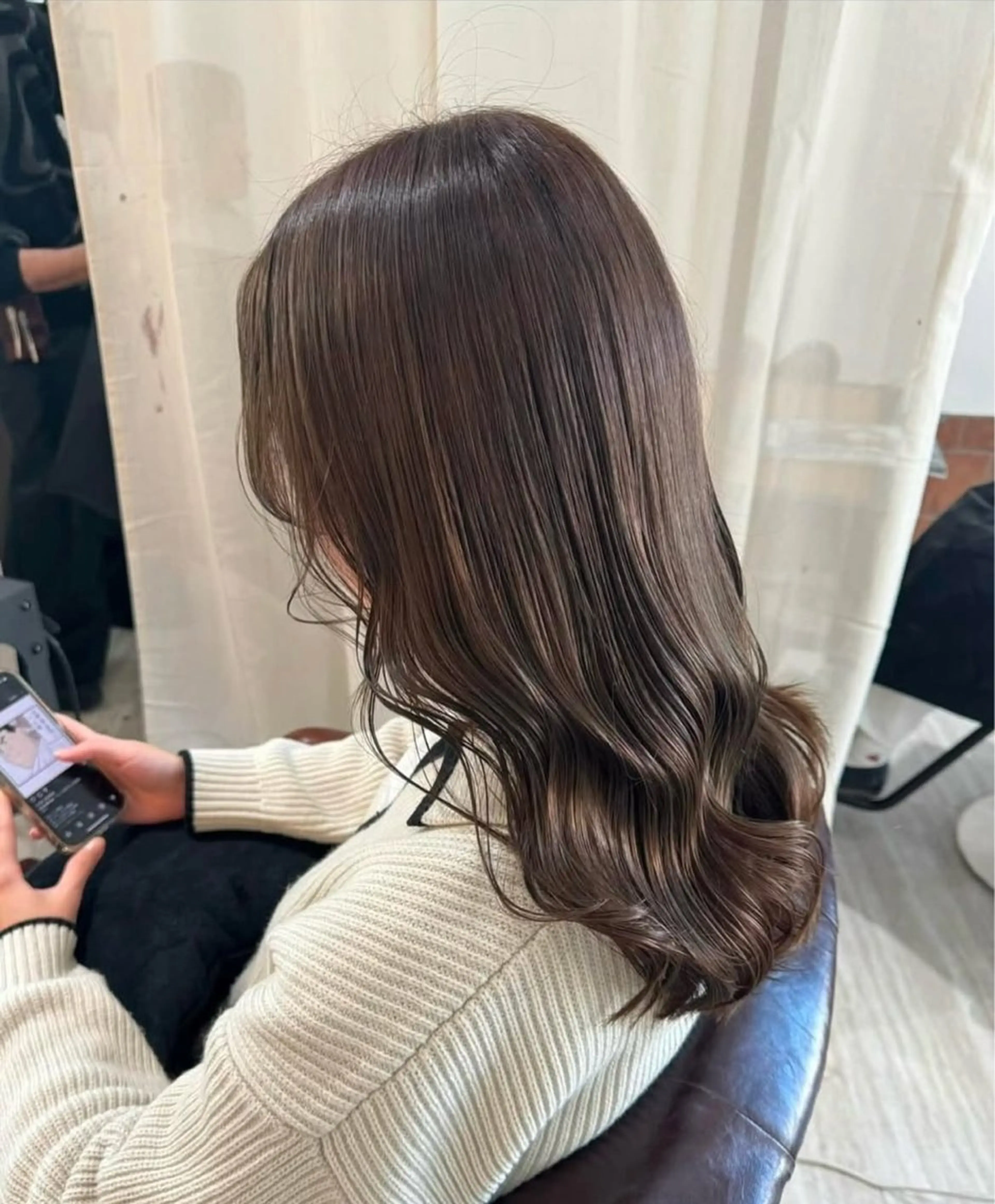 セミロング 美髪✨艶髪✨髪質改善 カラー特化❣辻本悠心のヘアスタイル