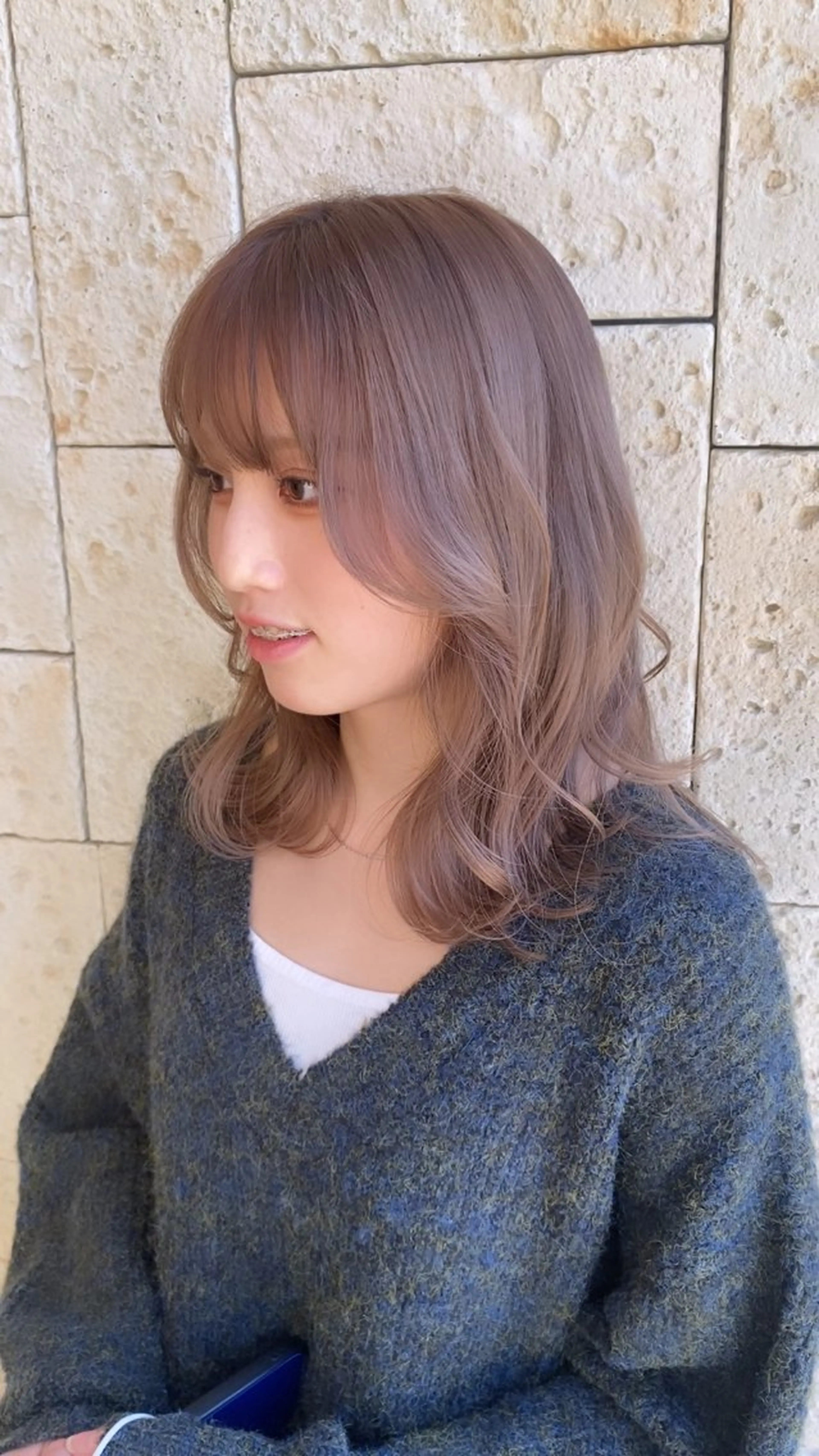 ミディアム ヘアカラー トリートメント 中村 朱里のヘアスタイル