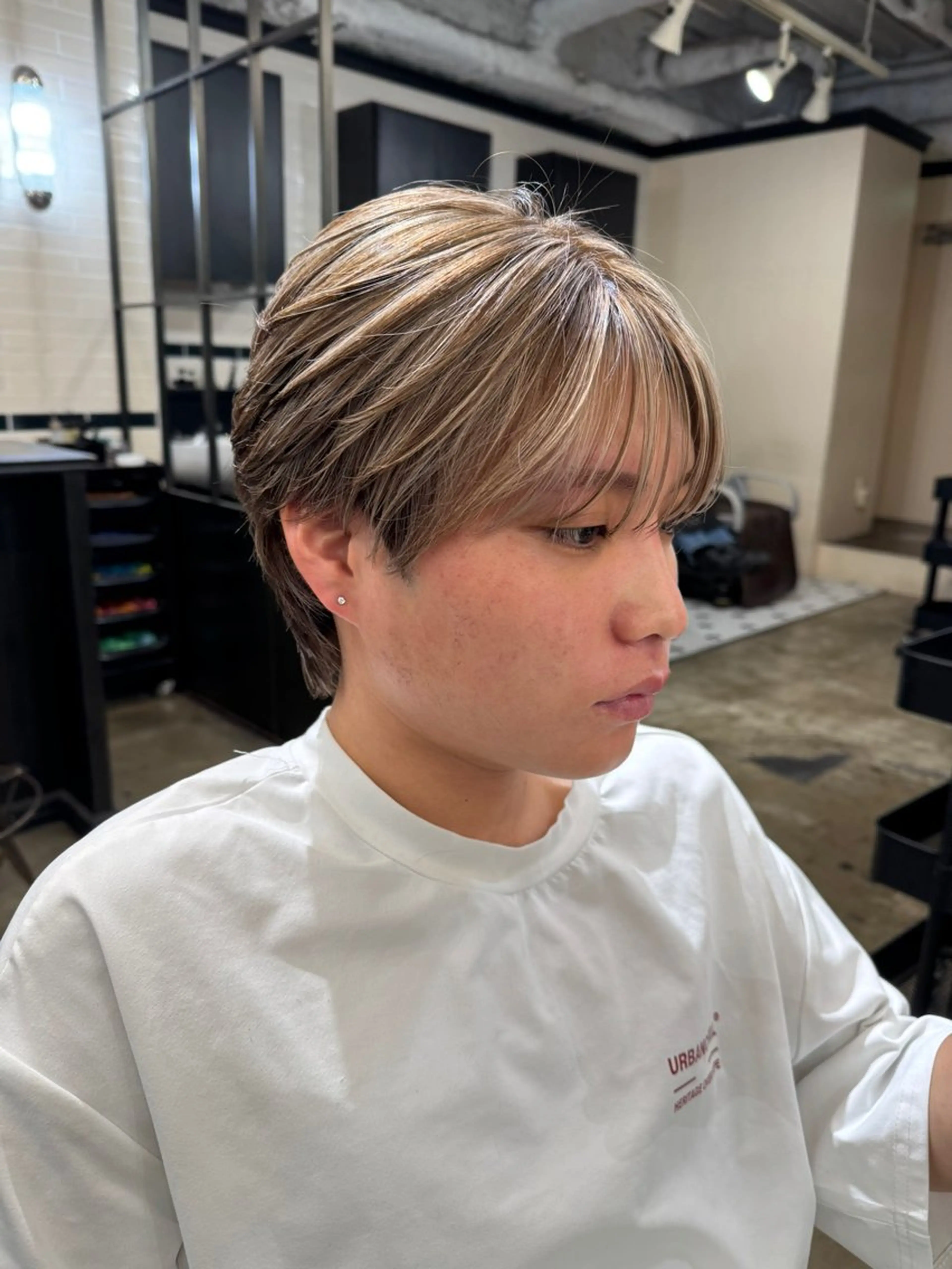 【メンズ限定⚡️】カット+ハイライト(ブリーチ込み)+ダメージトリートメントの写真