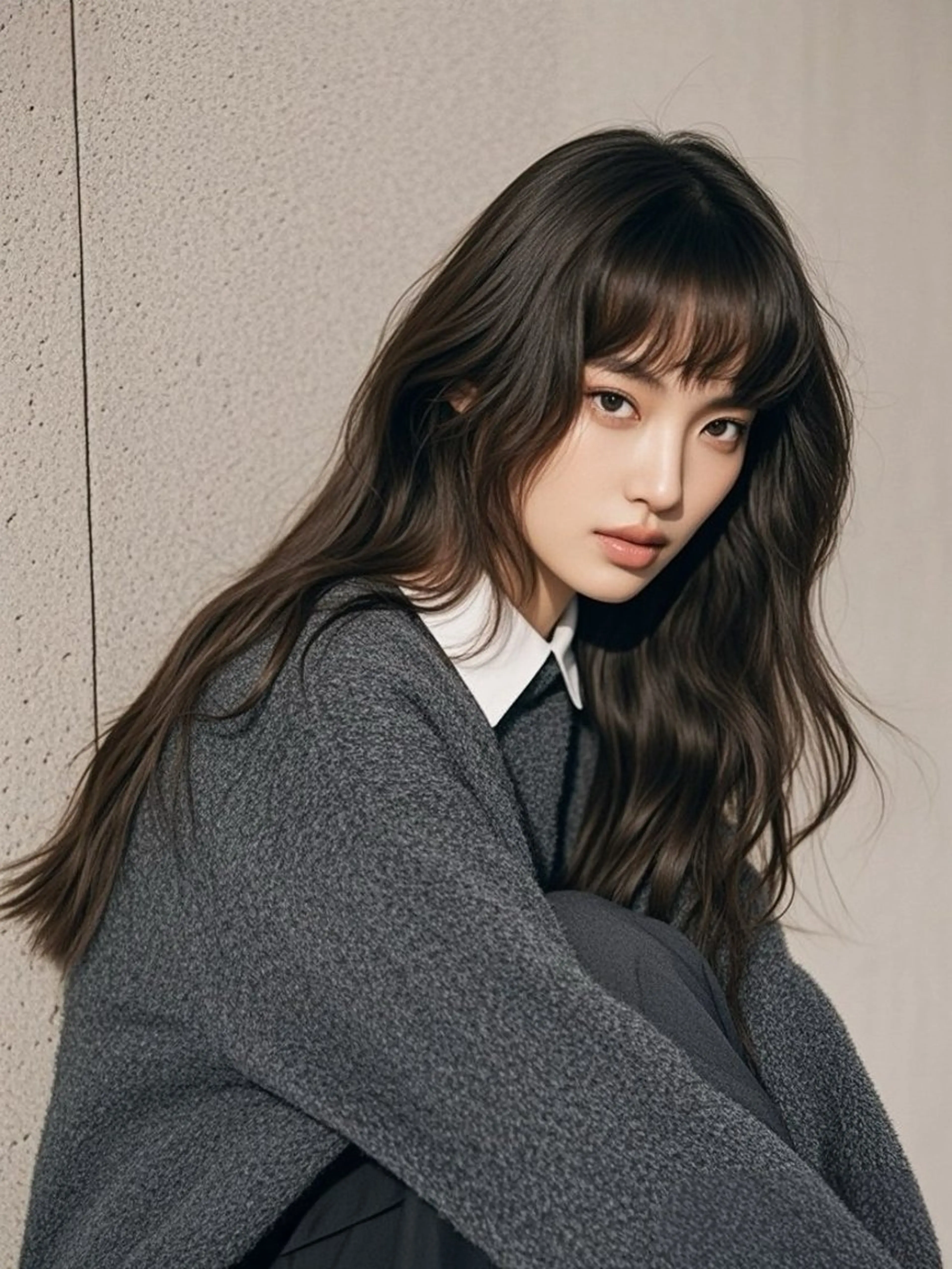 ロング ショートボブ アッシュ ボブ くびれヘア ハッシュカット カット ヘアカラー トリートメント ウルフカット 811 大阪梅田 ウルフのヘアスタイル