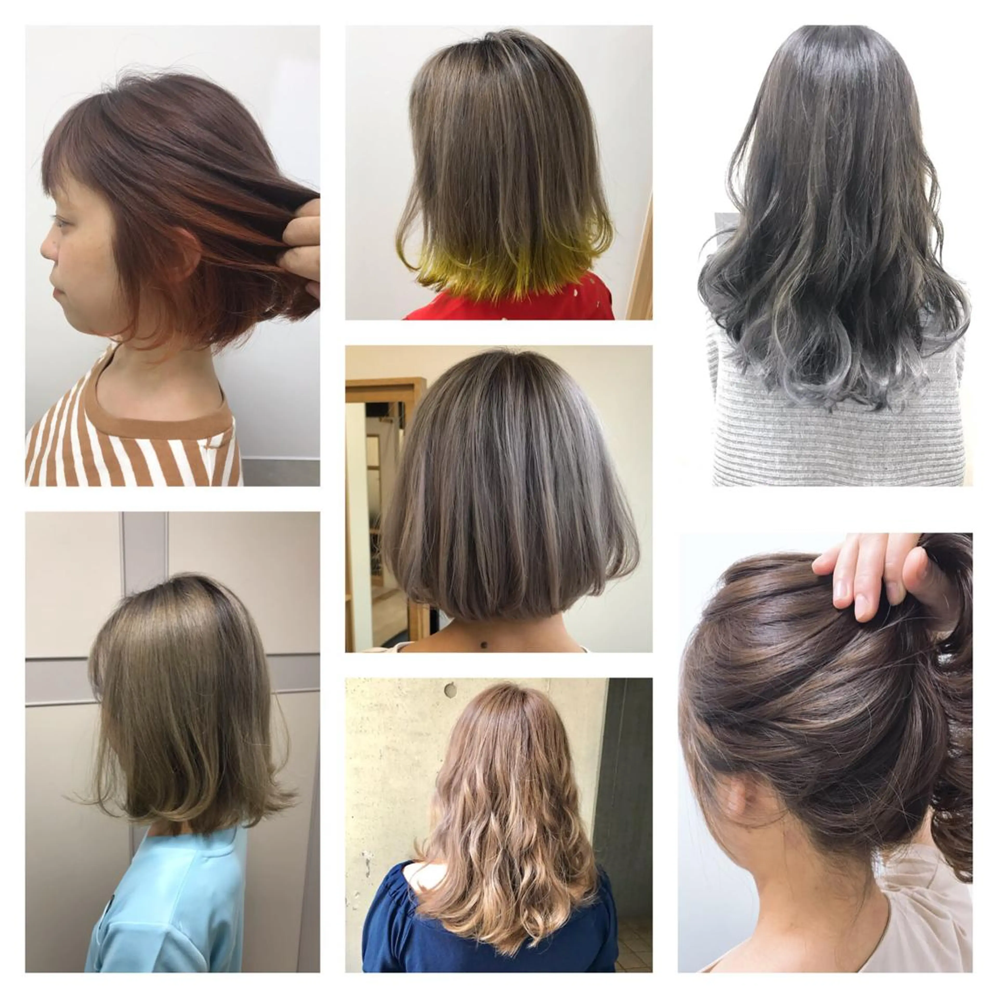ミディアム カラー ブリーチ ere hair salonのヘアスタイル