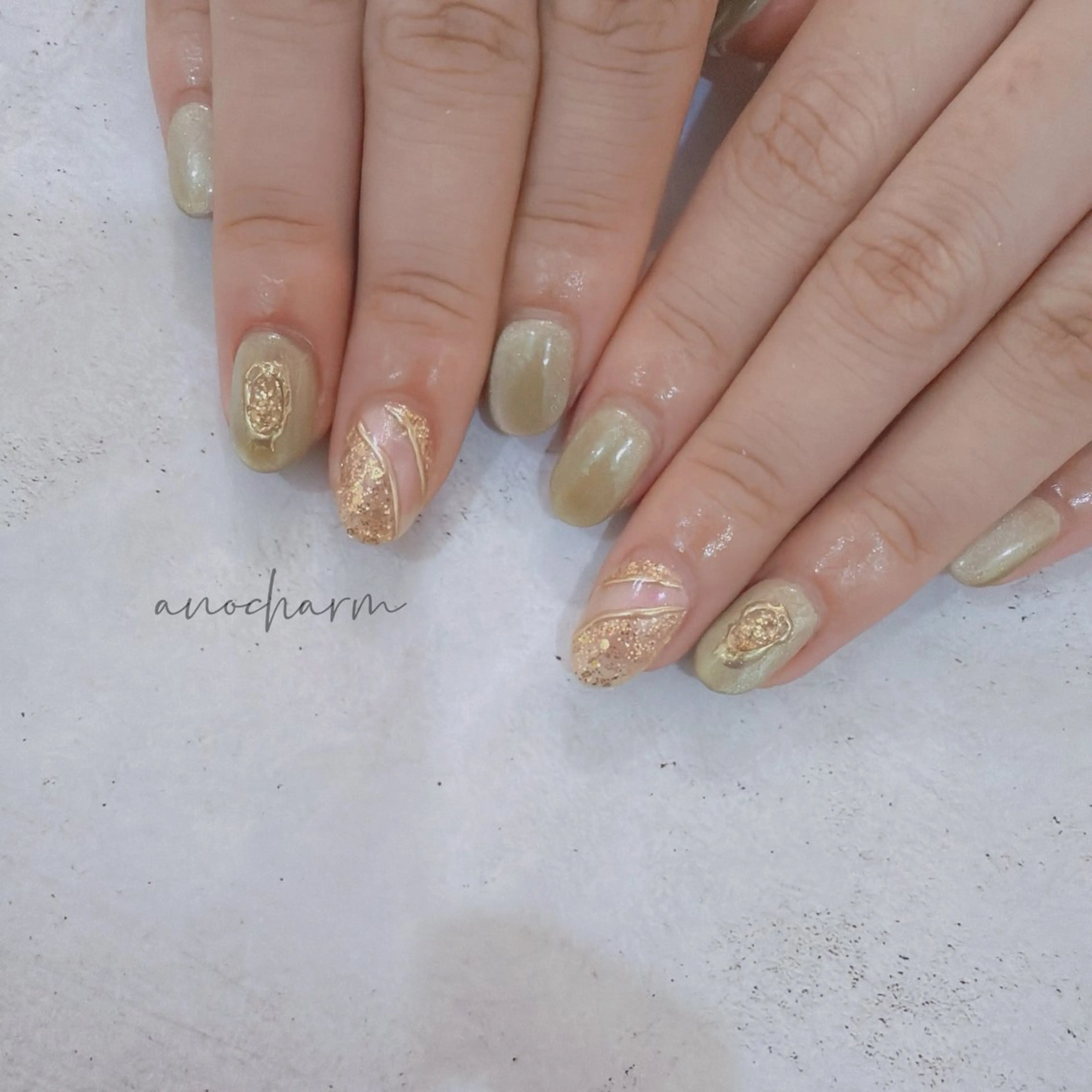 ネイル ハンドネイル anocharm _annaのマツエク・マツパデザイン