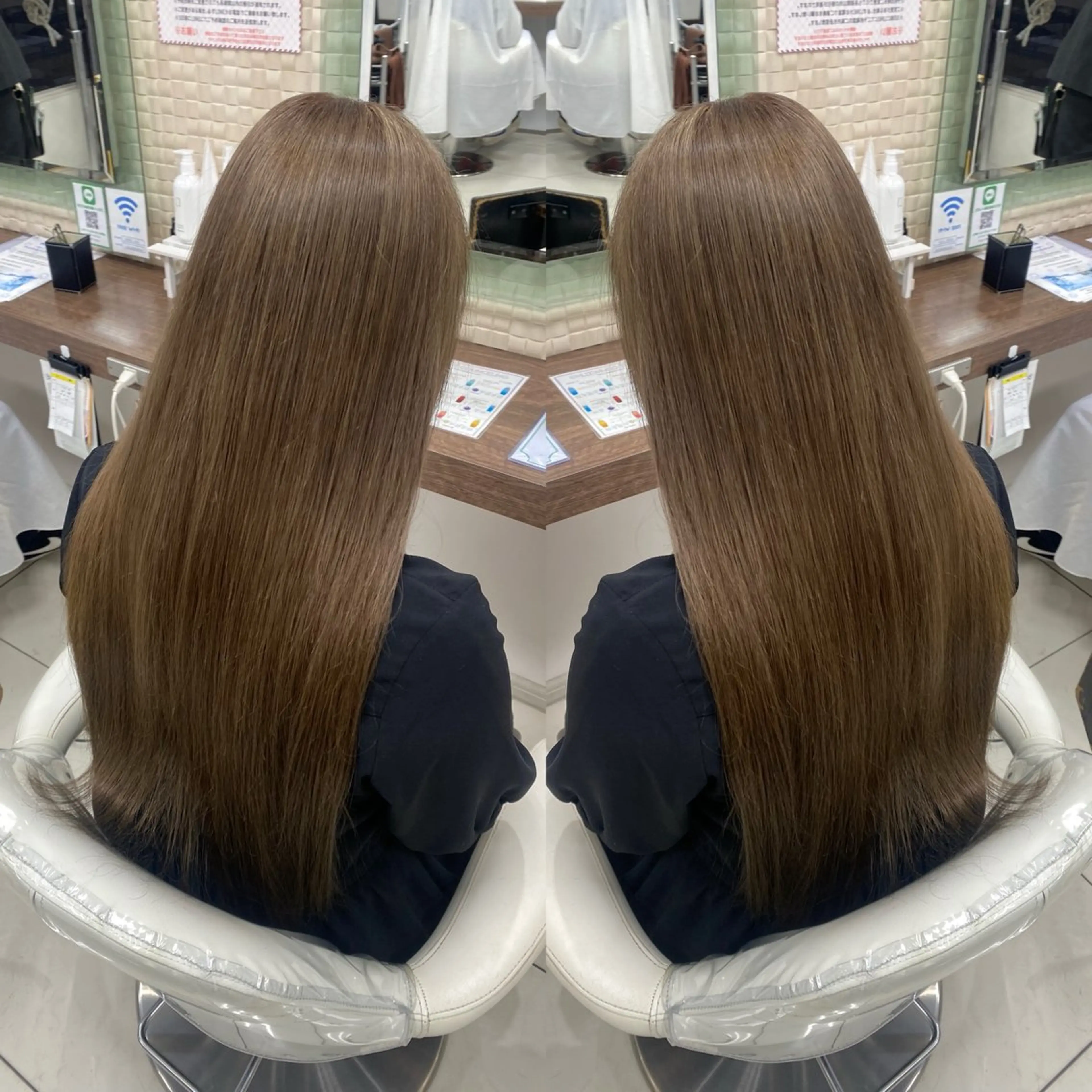 セミロング カラー カット ヘアカラー トリートメント 髪質改善カラー/店長 宮内秀峰のヘアスタイル