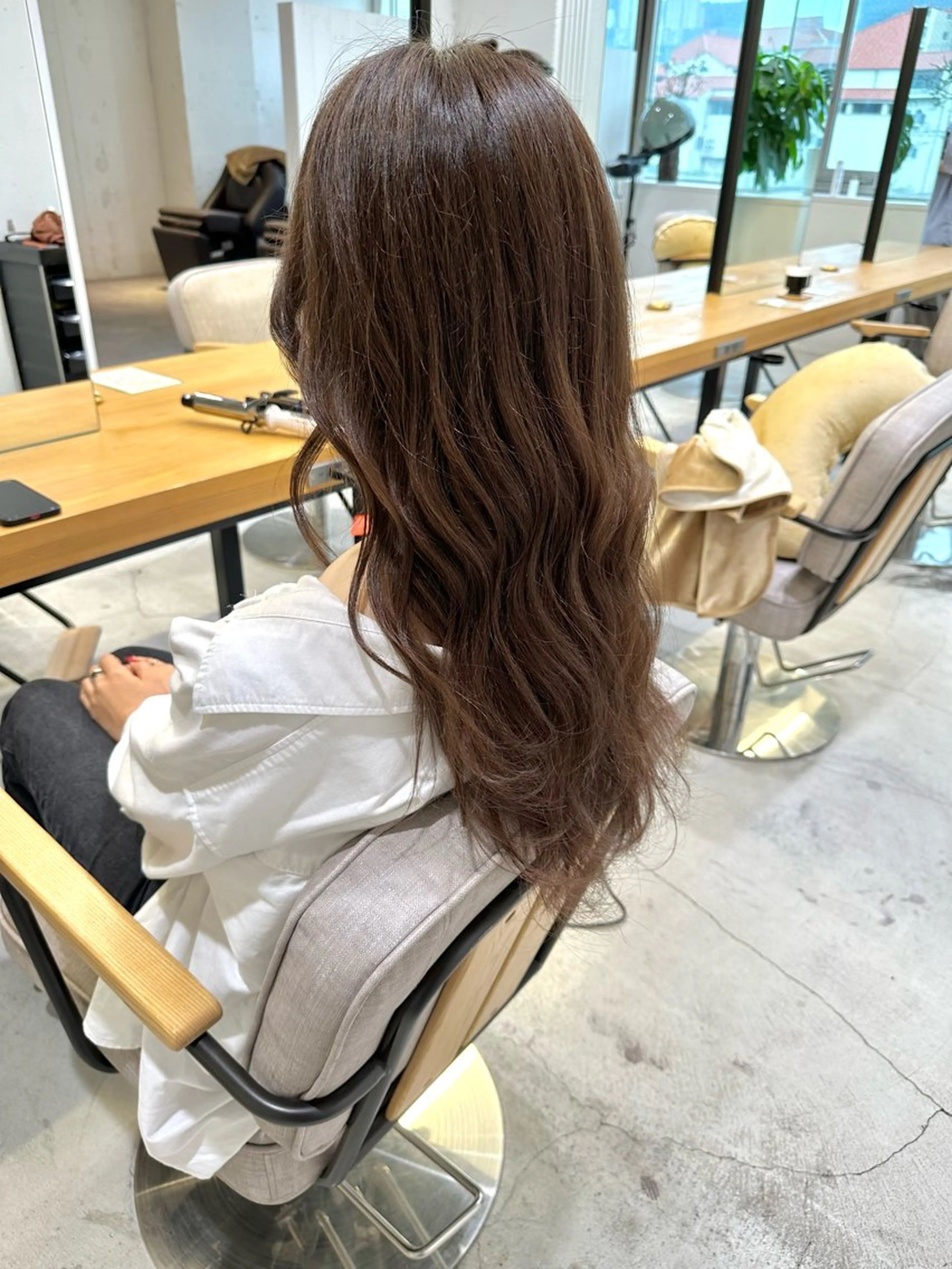 ロング カット ヘアカラー トリートメント 上野湧太 髪質改善/艶カラーのヘアスタイル