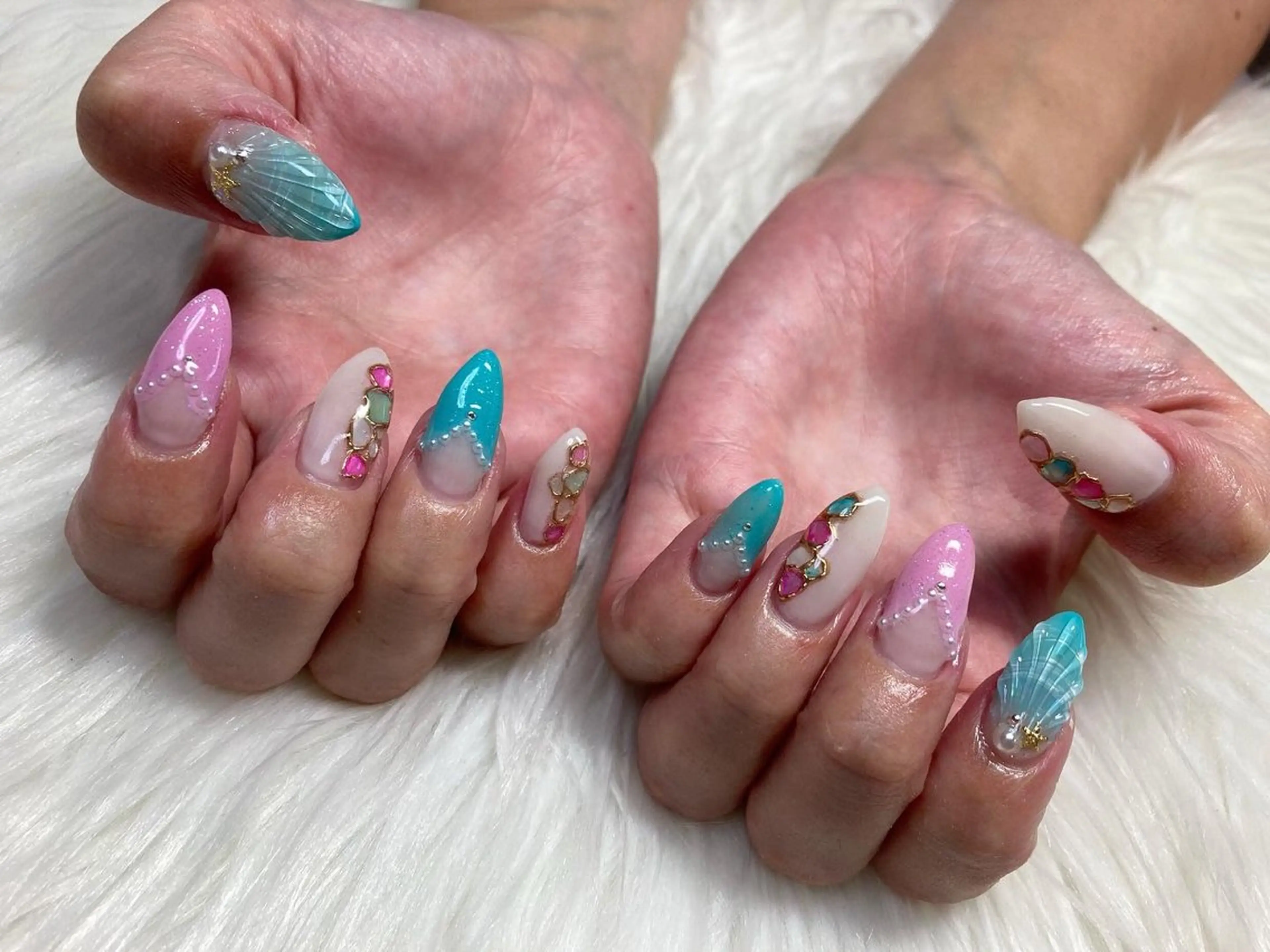 セミロング ネイル nail yukkoのネイルデザイン