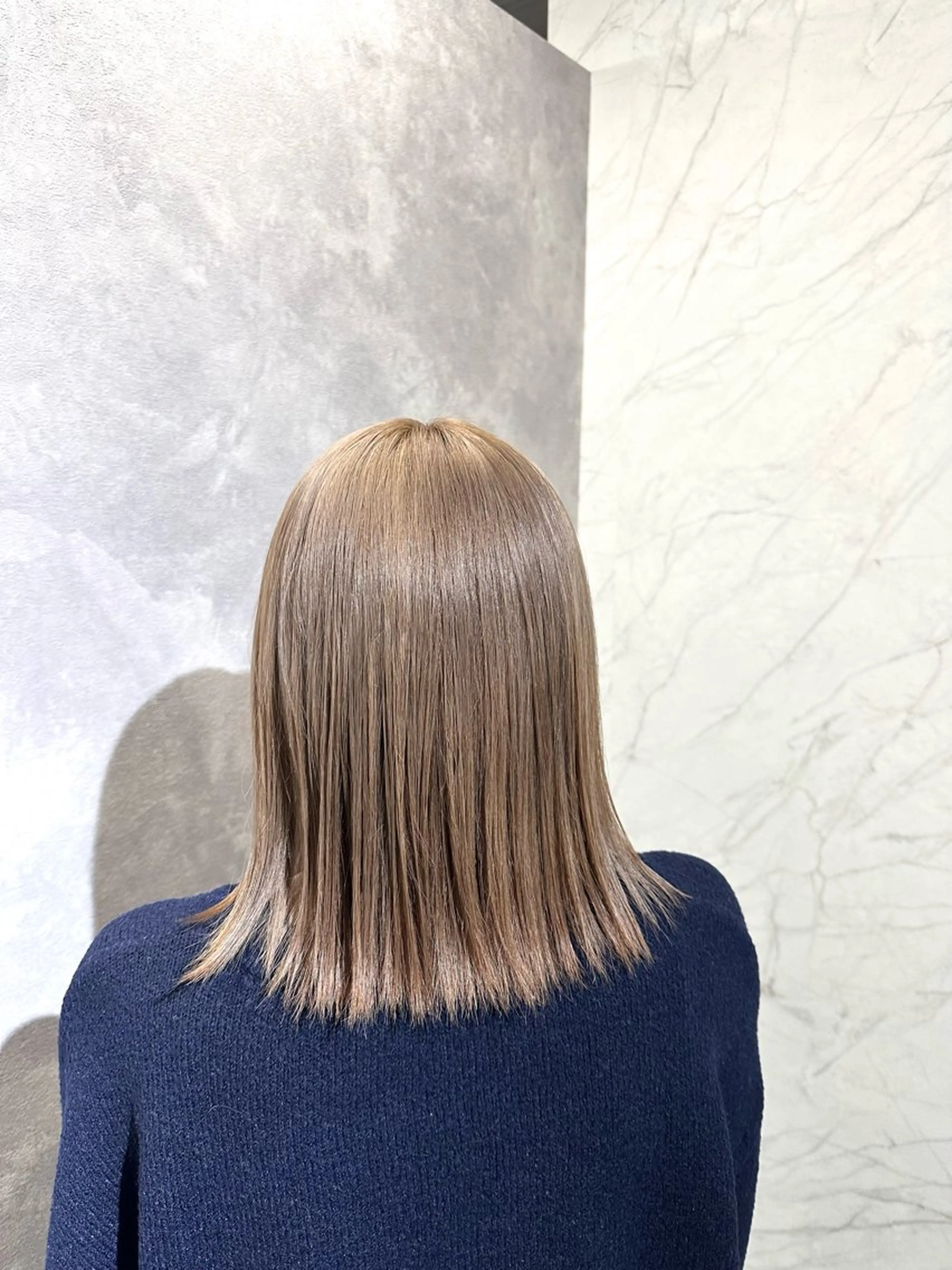 ミディアム 卒業式のヘアスタイル ヘアカラー 中川 舞のヘアスタイル