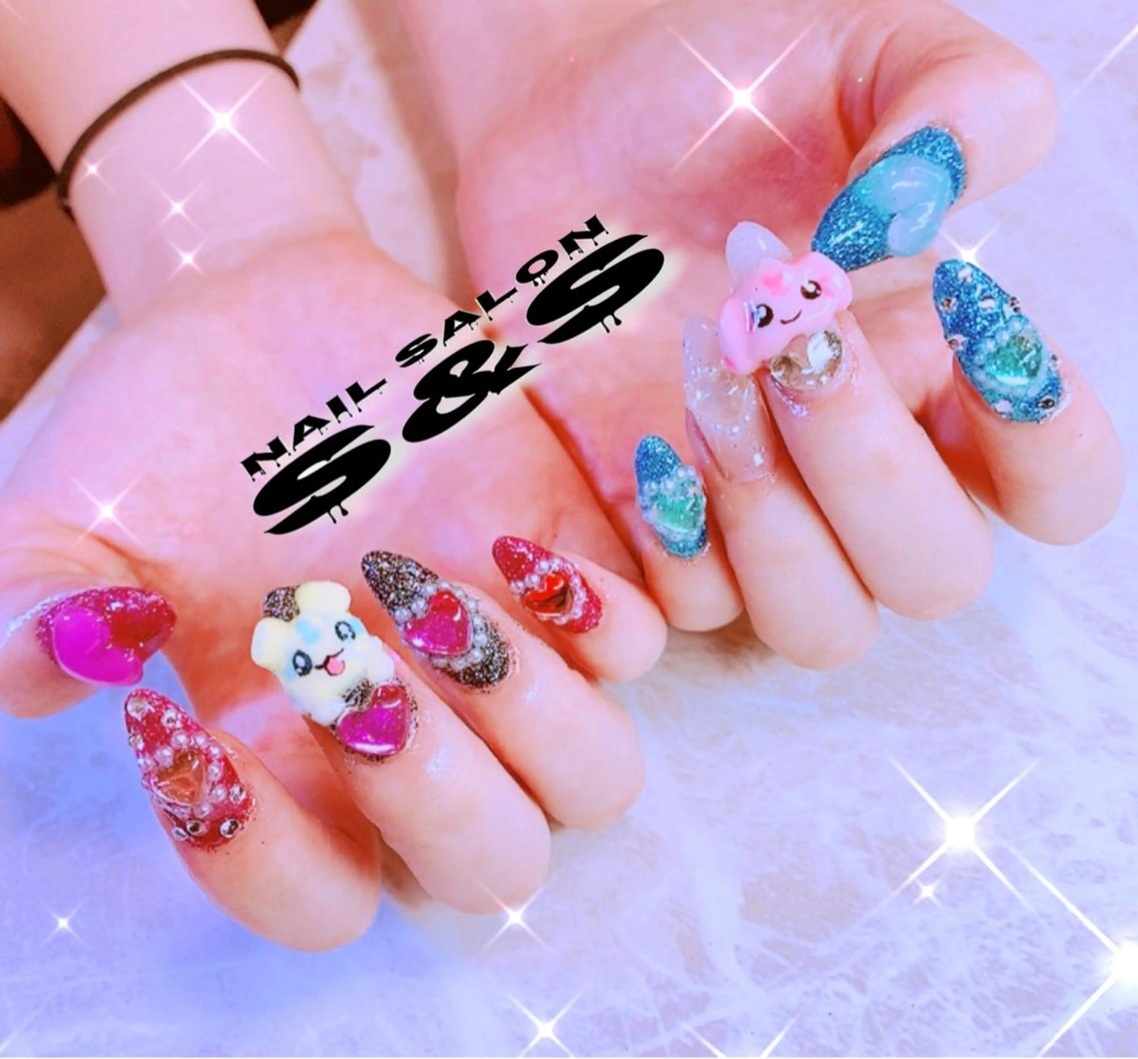 ネイル 長さ出し メンズネイル 持ち込み スカルプネイル S&S 村田小百合のネイルデザイン