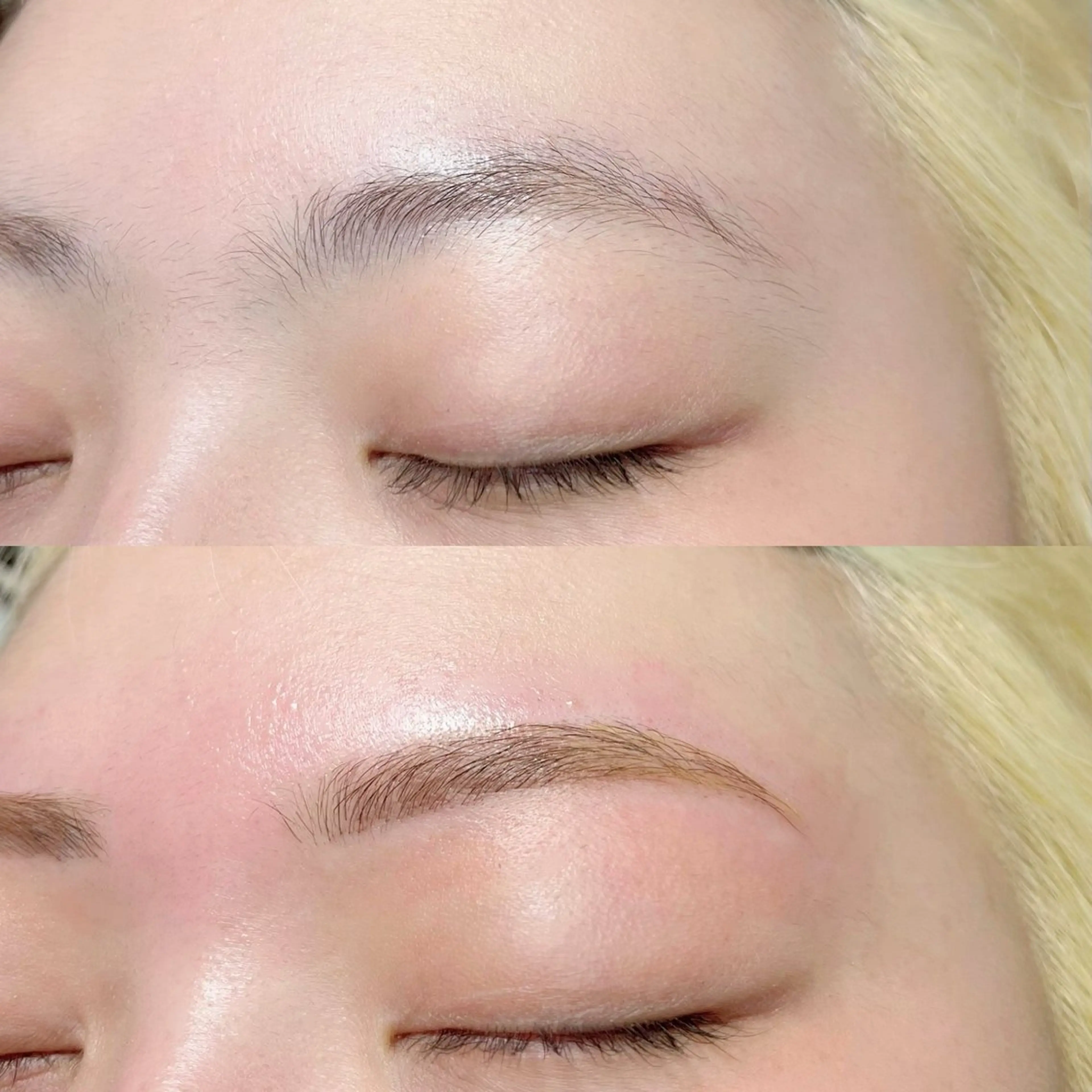 眉wax脱毛（間引き有り）🅿️駐車場有り、🧸キッズスペース有りの写真