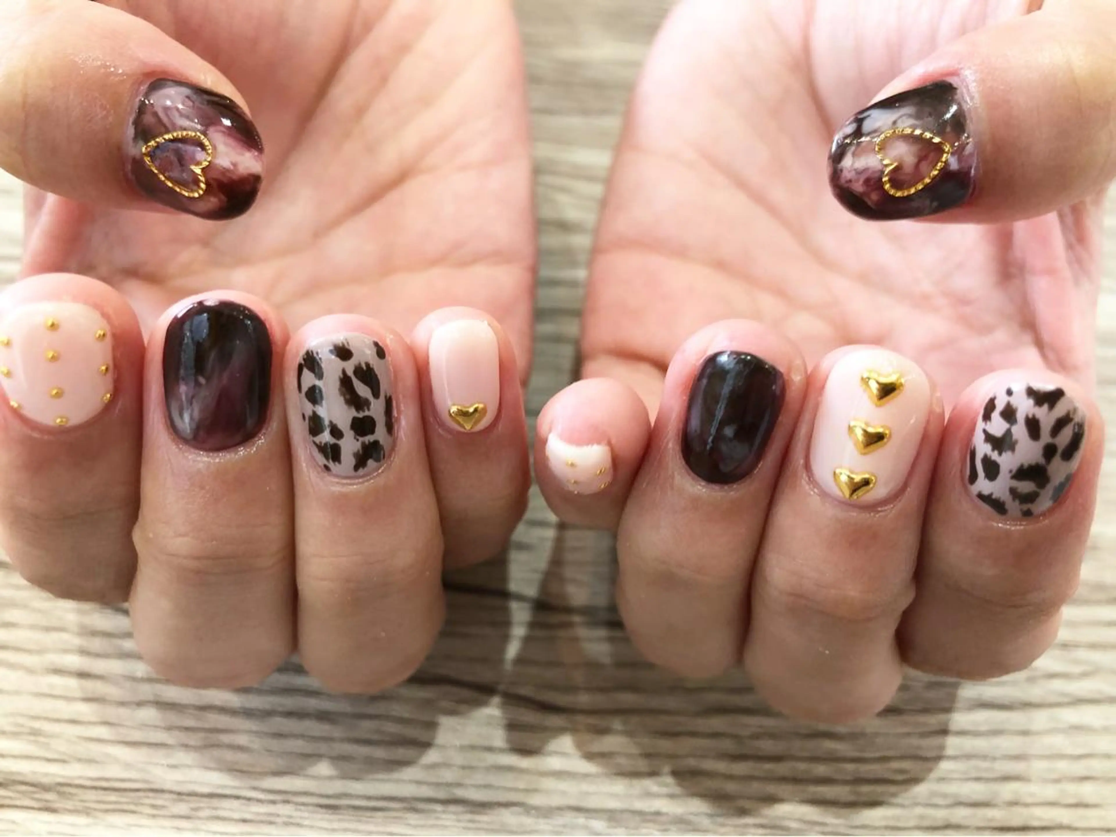 ネイル ハート 🎀AYAKO 🎀中韓ネイルのネイルデザイン