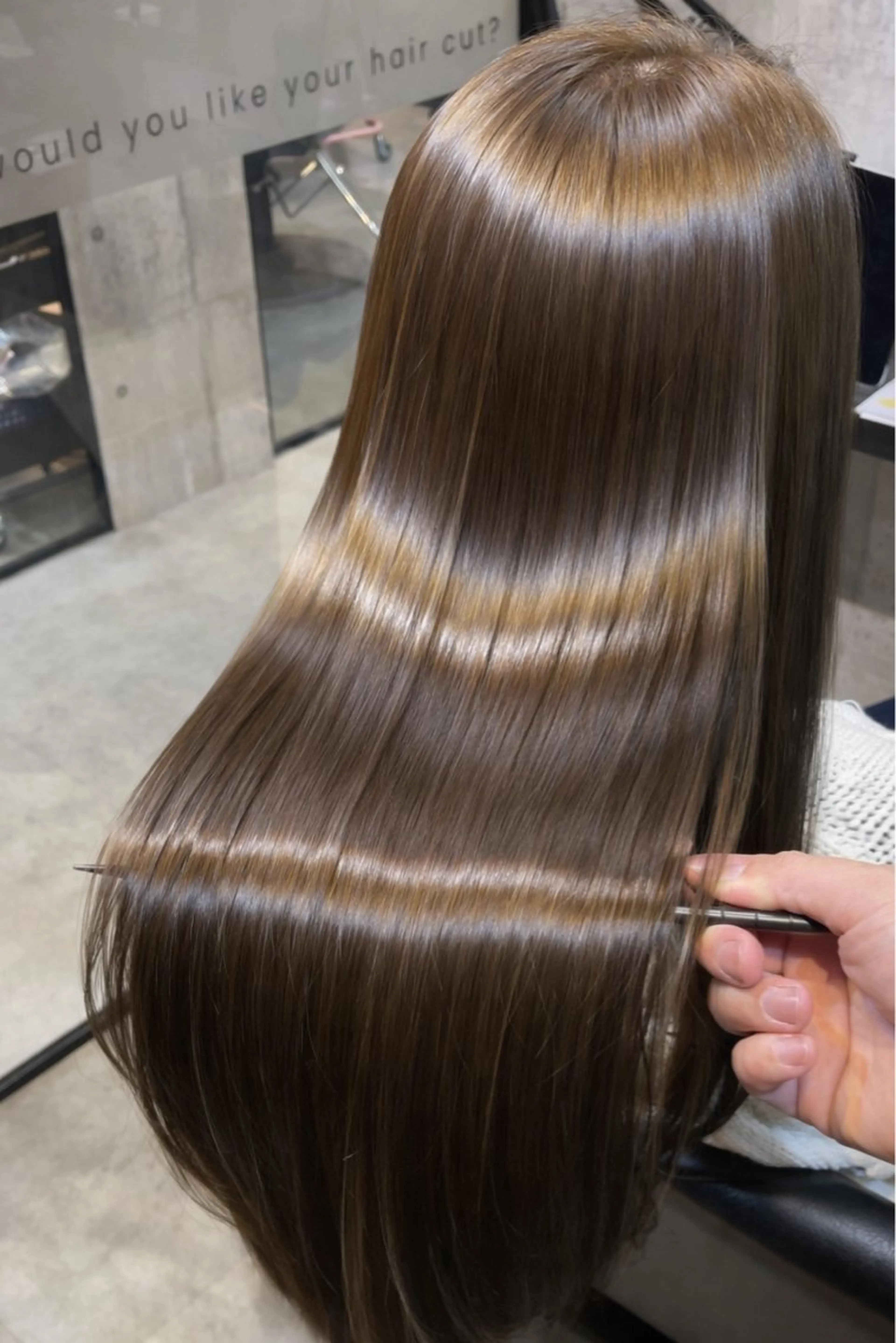 ロング 髪質改善 トリートメント カット ヘアカラー トリートメント ♦️髪質改善美髪矯正 💍谷口克也♦️のヘアスタイル