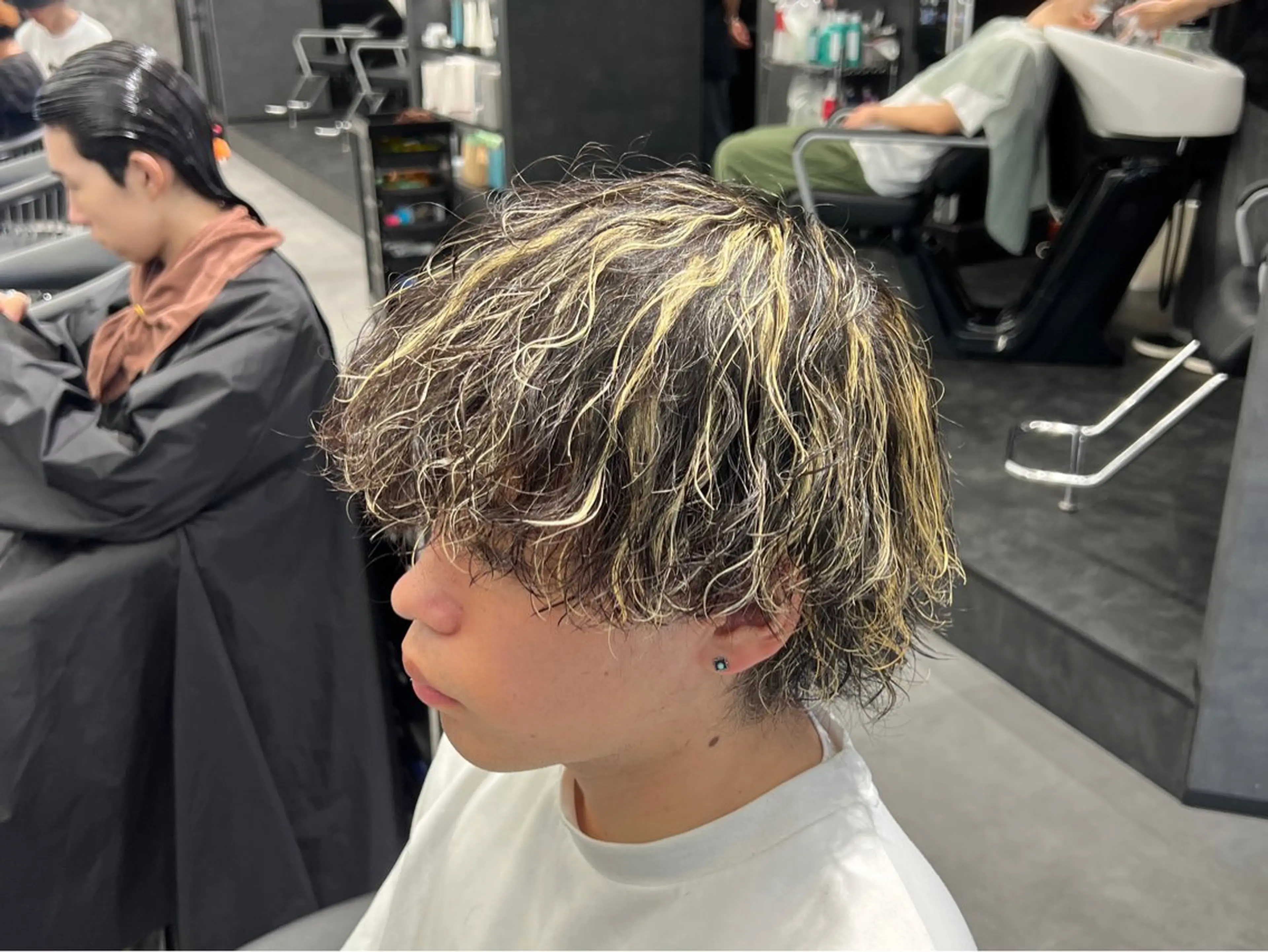 カラー パーマ メンズ ✨️ツイスパ波巻き特 化小杉澪生✨️のヘアスタイル