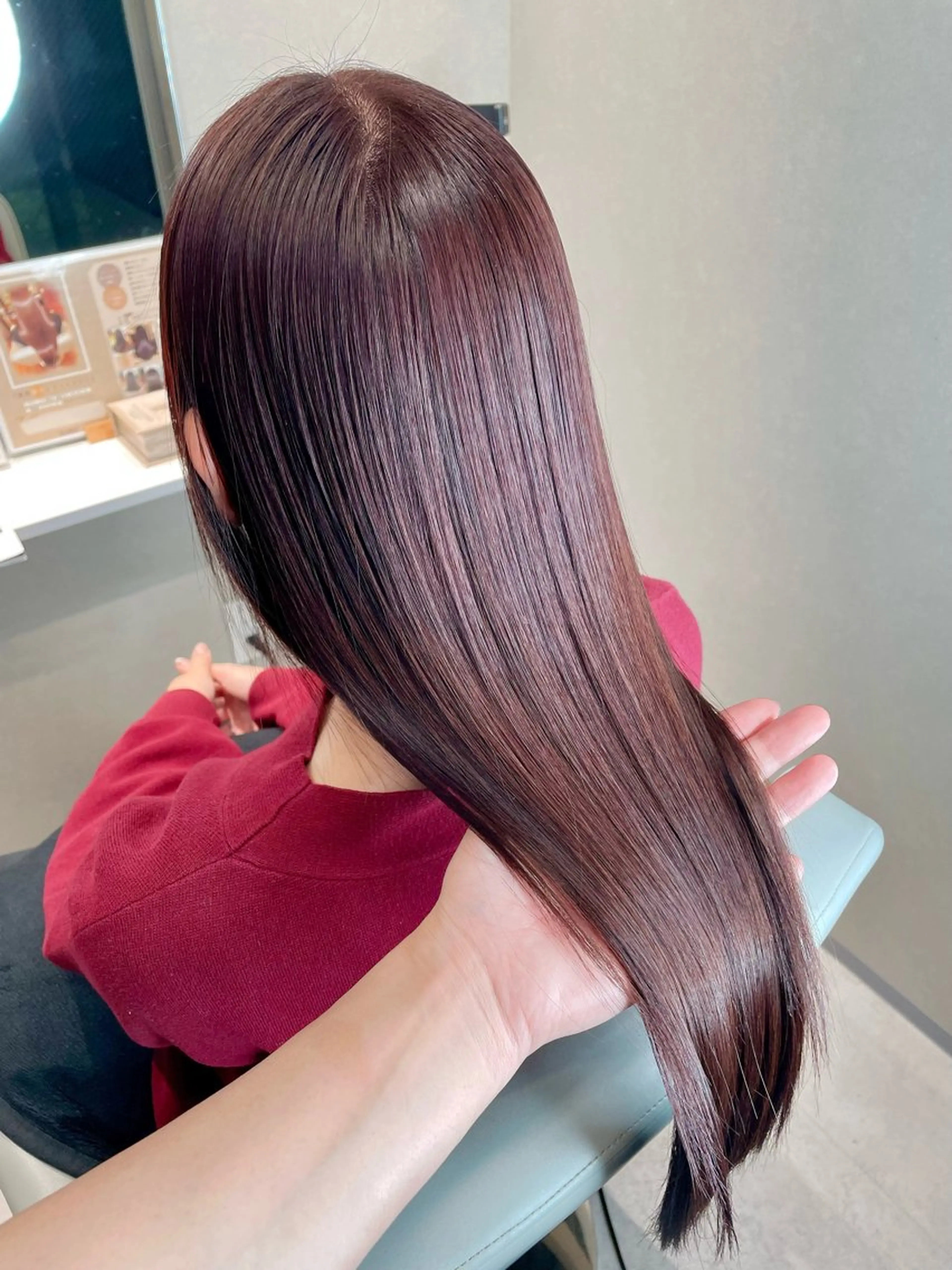 セミロング カラー 透明感カラー 髪質改善 ヘアカラー トリートメント BOOTH share saron所属・今井 勝也のヘアスタイル