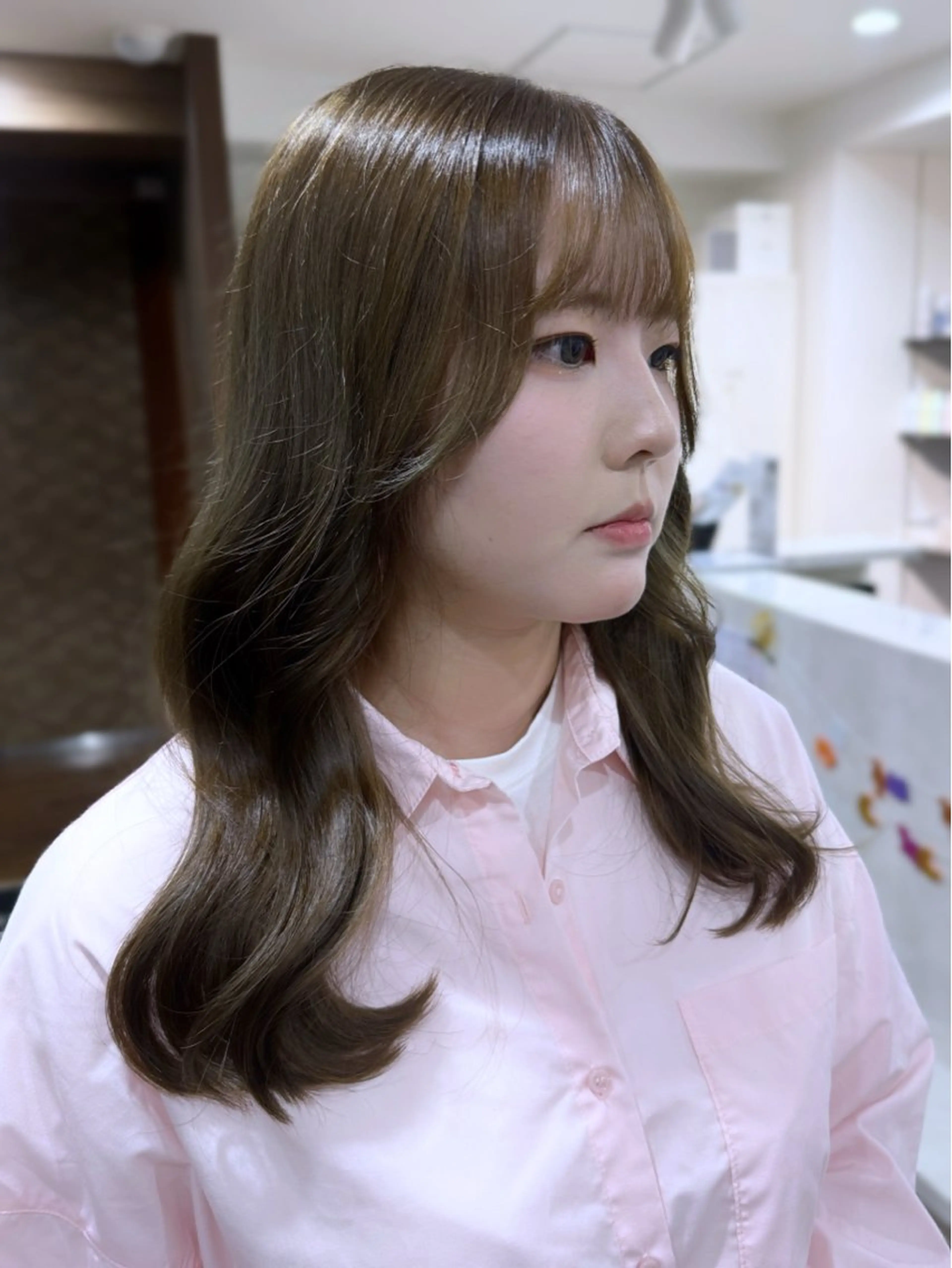 セミロング ヘアカラー Happiness CLOVER八木店所属・石井 陽海のヘアスタイル