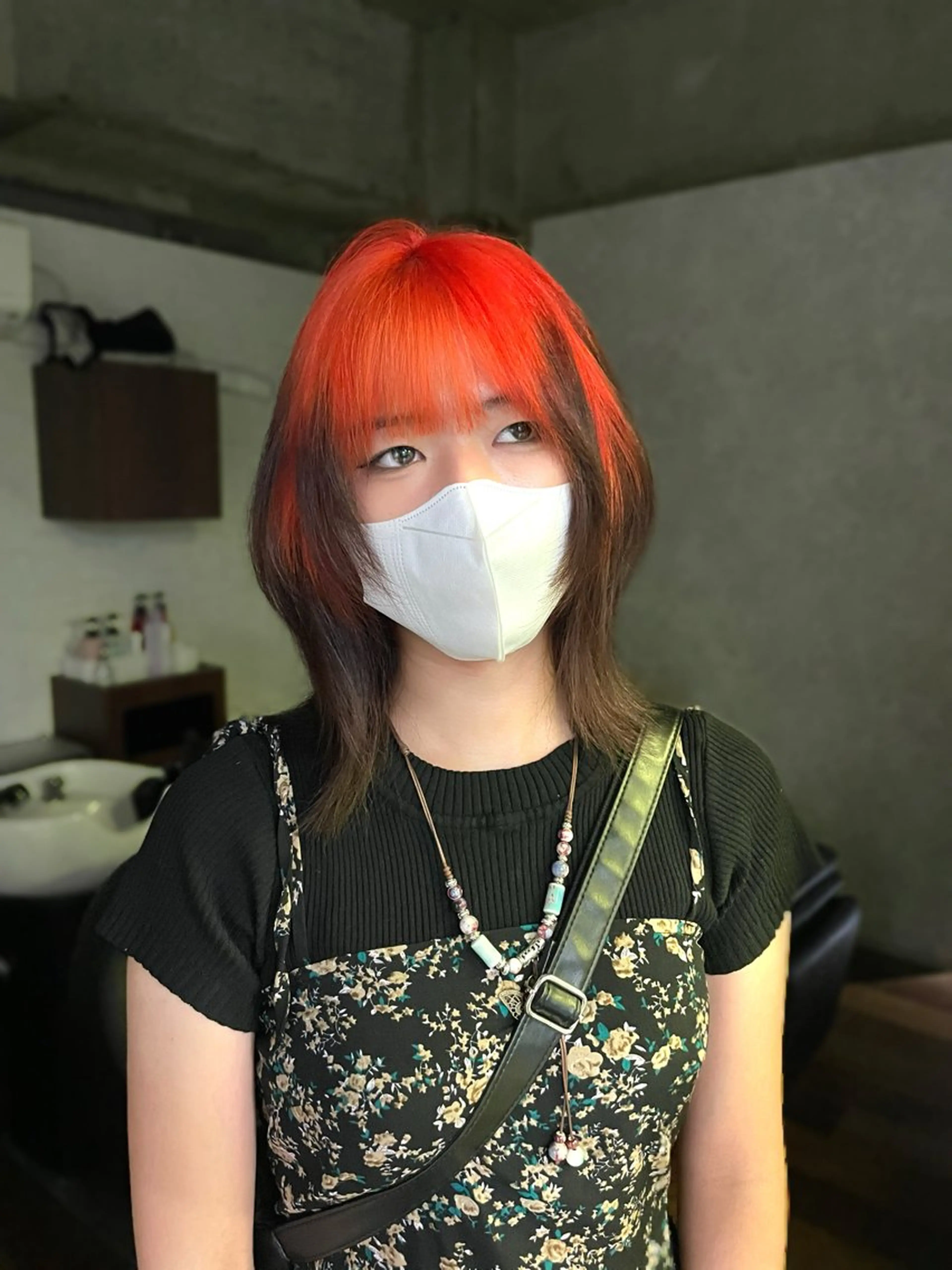 ミディアム カラー ヘアアレンジ ヘアカラー ハイトーン/メンズ/ デザイン/梅田/ミユのヘアスタイル