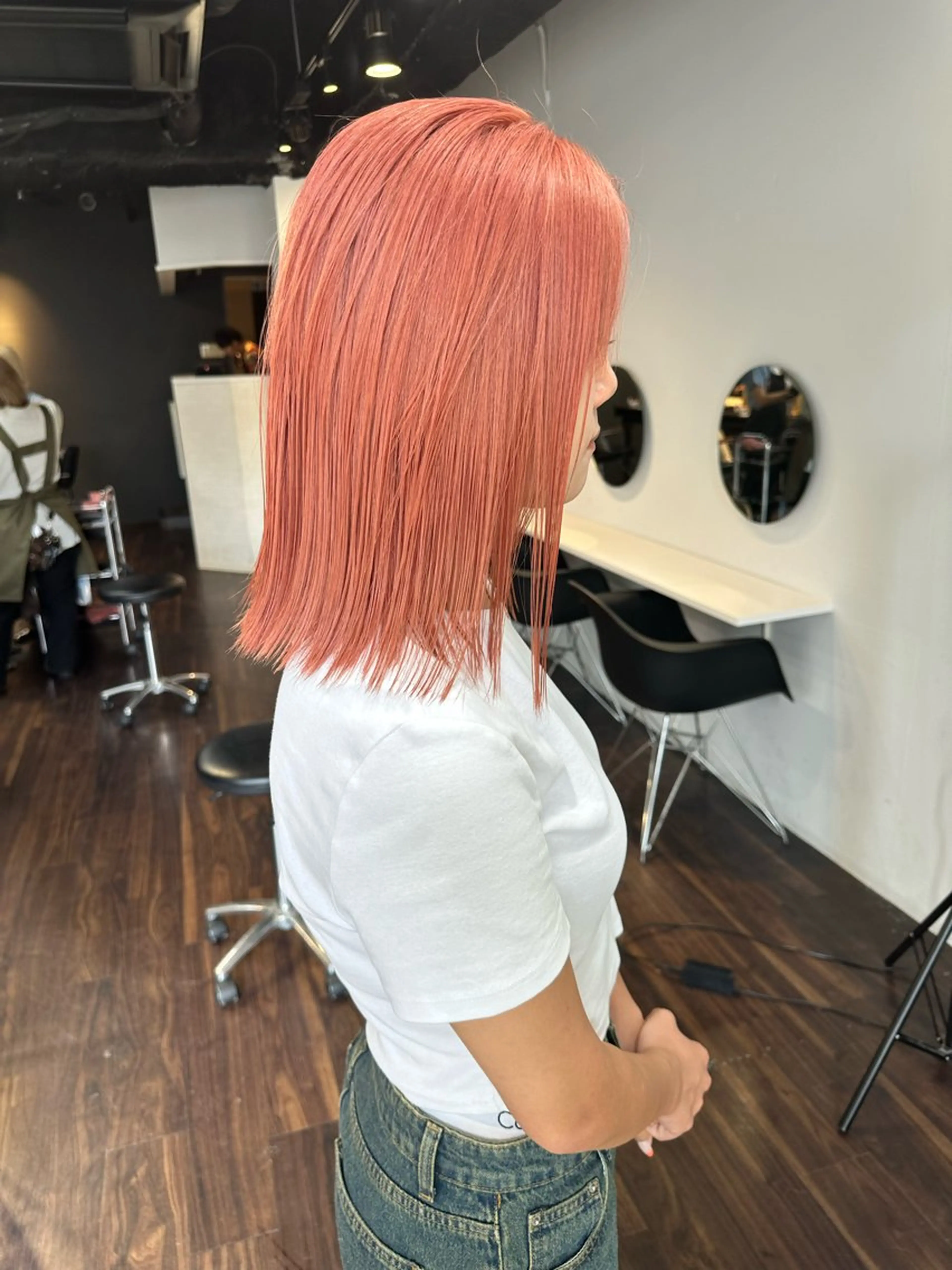 ミディアム カラー カット ヘアカラー トリートメント ワンホンヘア ケラチン/Kaitoのヘアスタイル