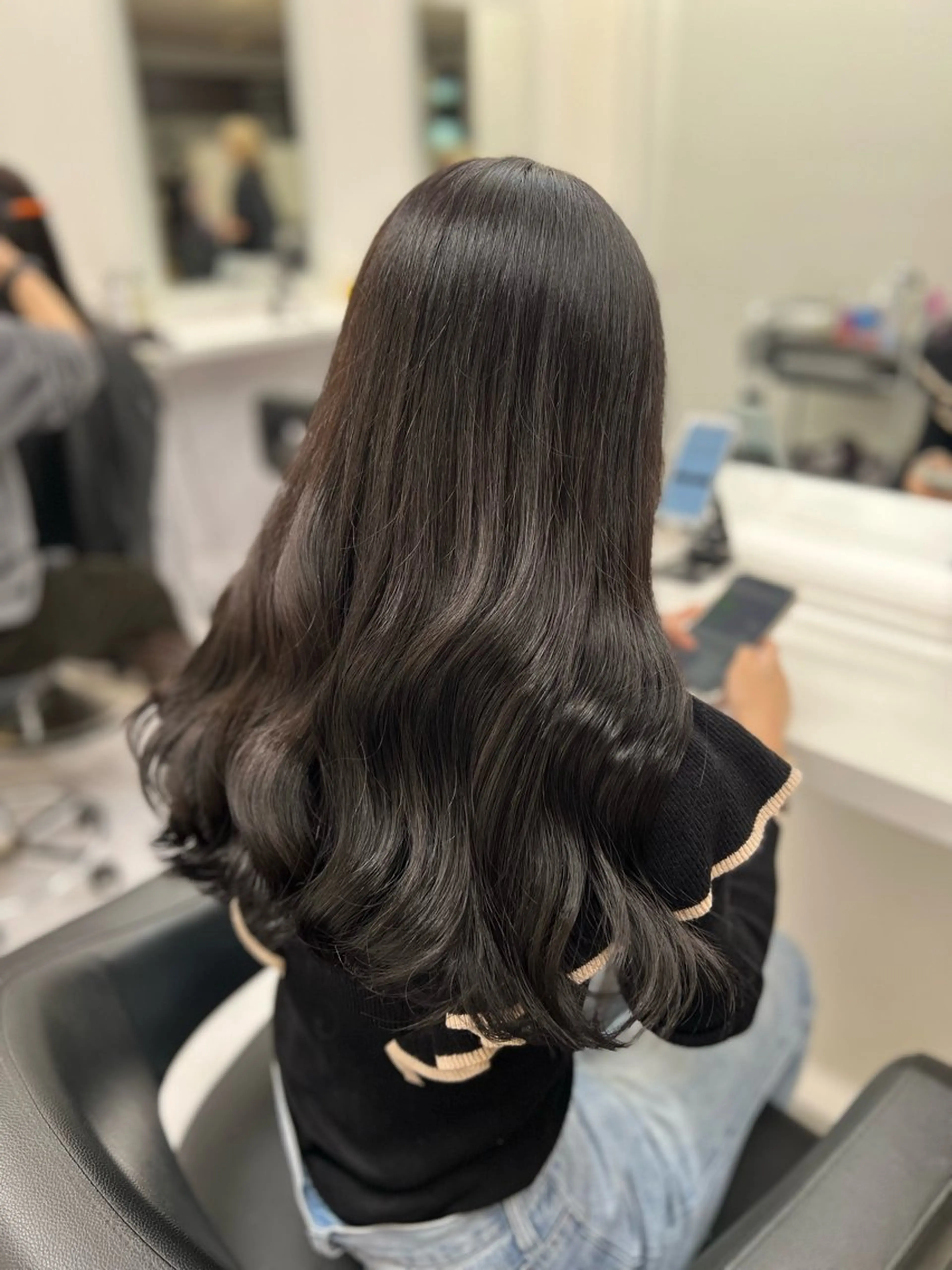 ロング カラー カット ヘアカラー トリートメント 韓国レイヤーカット /REIのヘアスタイル