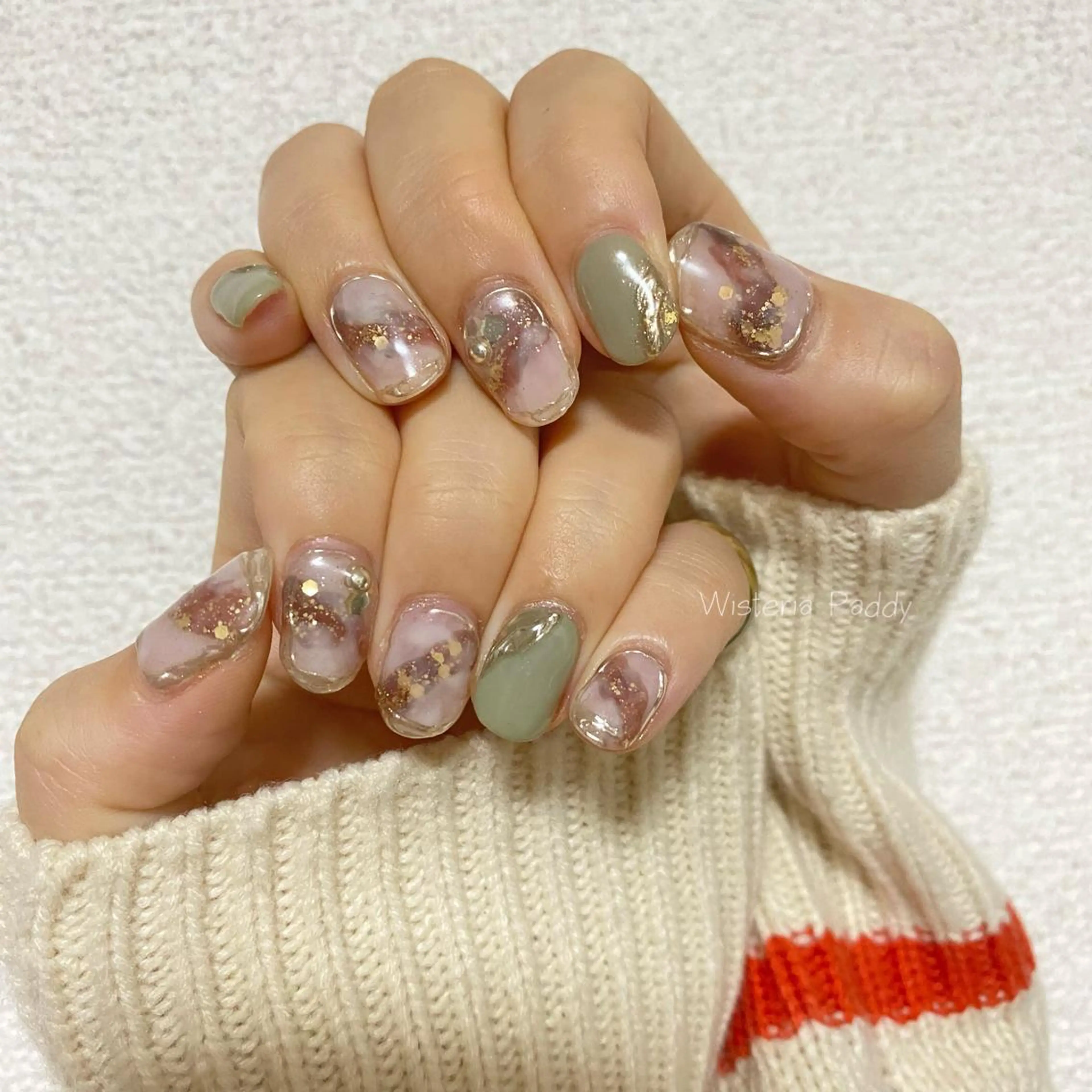 ネイル ニュアンスネイル Wisteria Paddyのネイルデザイン