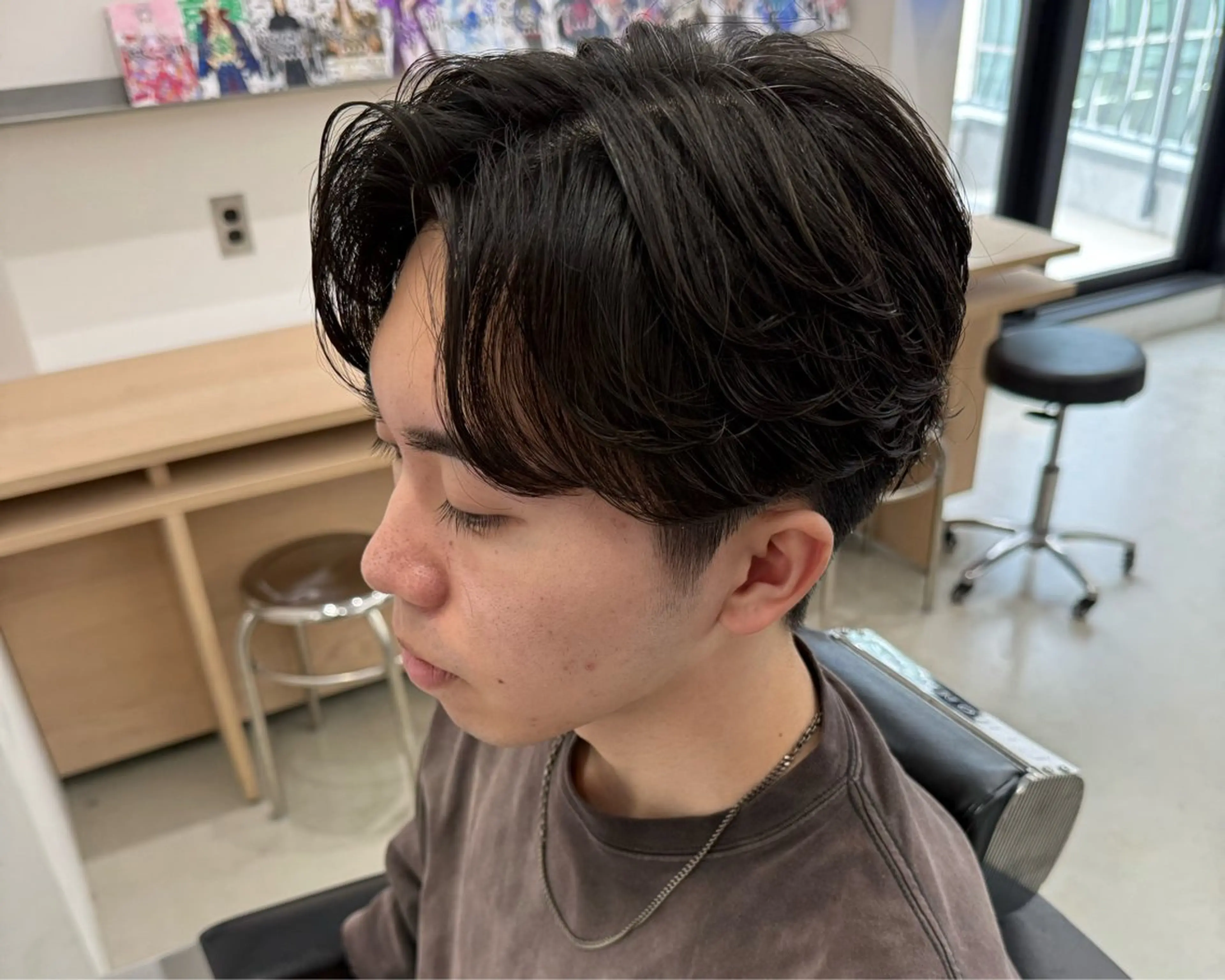 パーマ メンズ メンズブリーチ フェザーパーマ メンズパーマ ニュアンスパーマ パーマ Lond LOGAN所属・古田和也/メンズ特化 /ニュアンスパーマのヘアスタイル