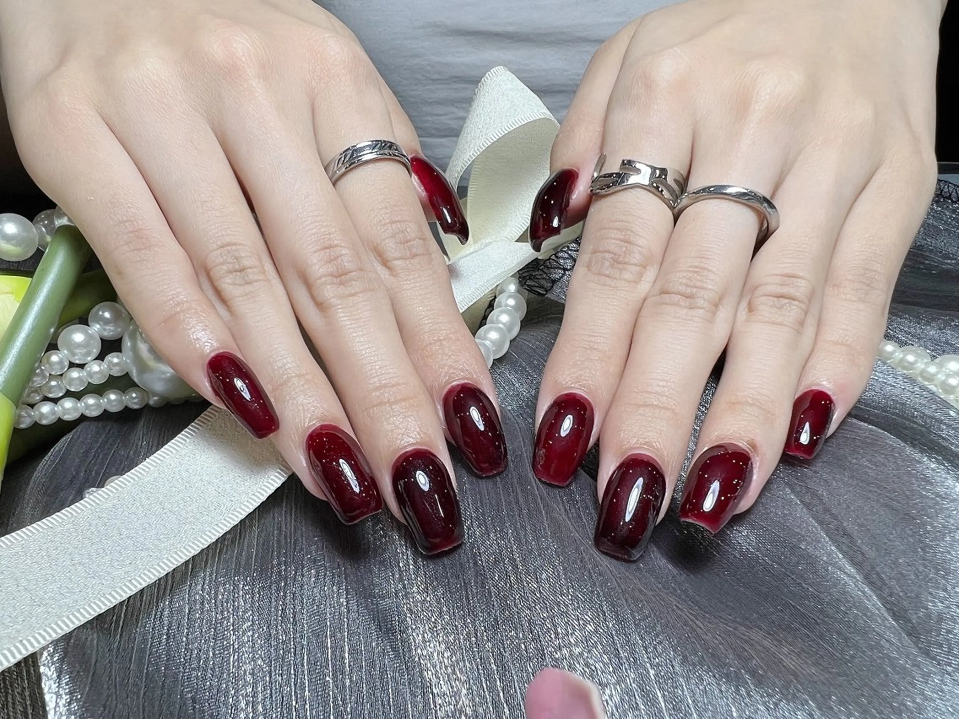 ネイル ワンカラーネイル スカルプネイル mo moのネイルデザイン