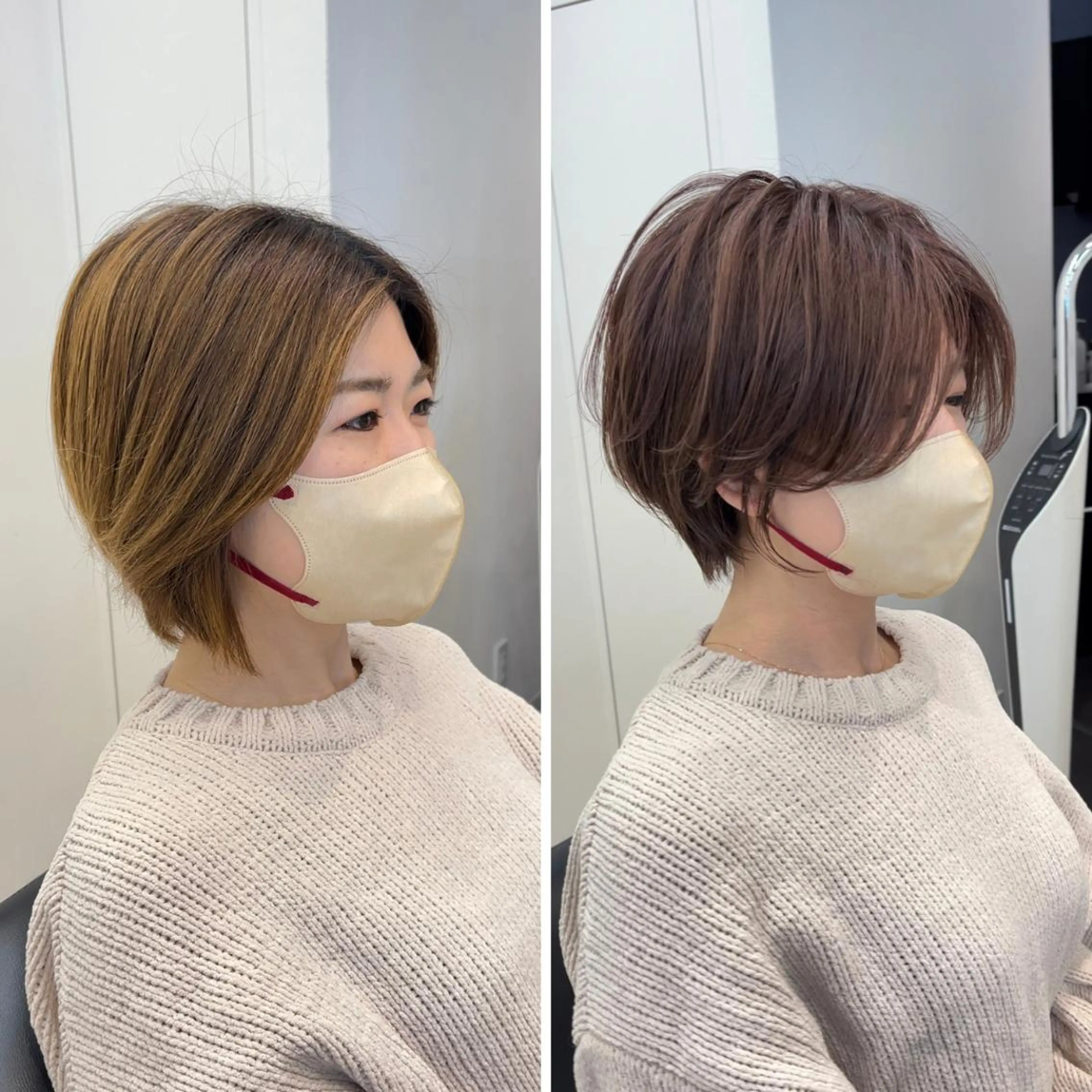 ショート 丸みショート イエローカラー 韓国風ヘア ショートヘア カット ヘアカラー トリートメント ショート・ボブ特化 mahoのその他イメージ