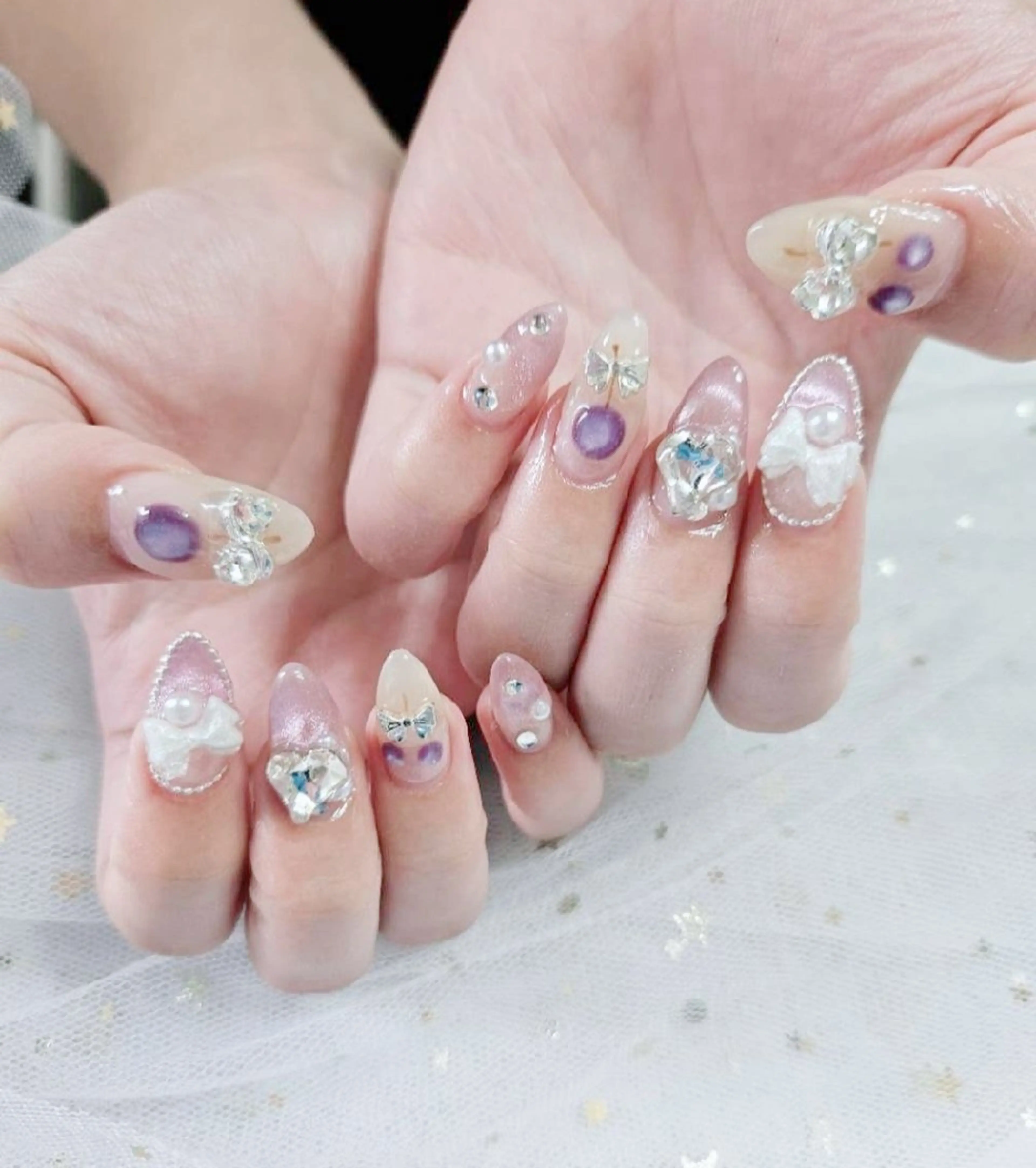ネイル ジェルネイル パラジェル ハンドネイル Beaubie  nailサロンのネイルデザイン